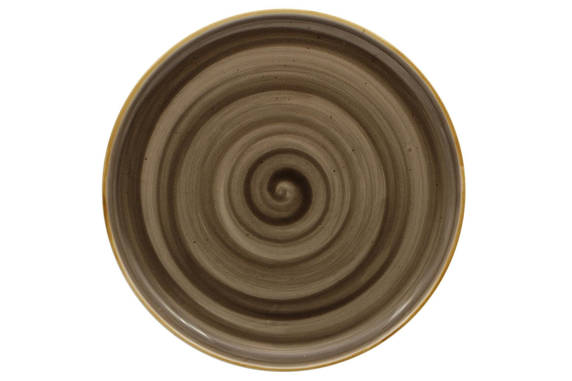 Pt Sango Ceramics Java Woodland Brown Piatto Coupe Ø32 cm - Set 6 Pz