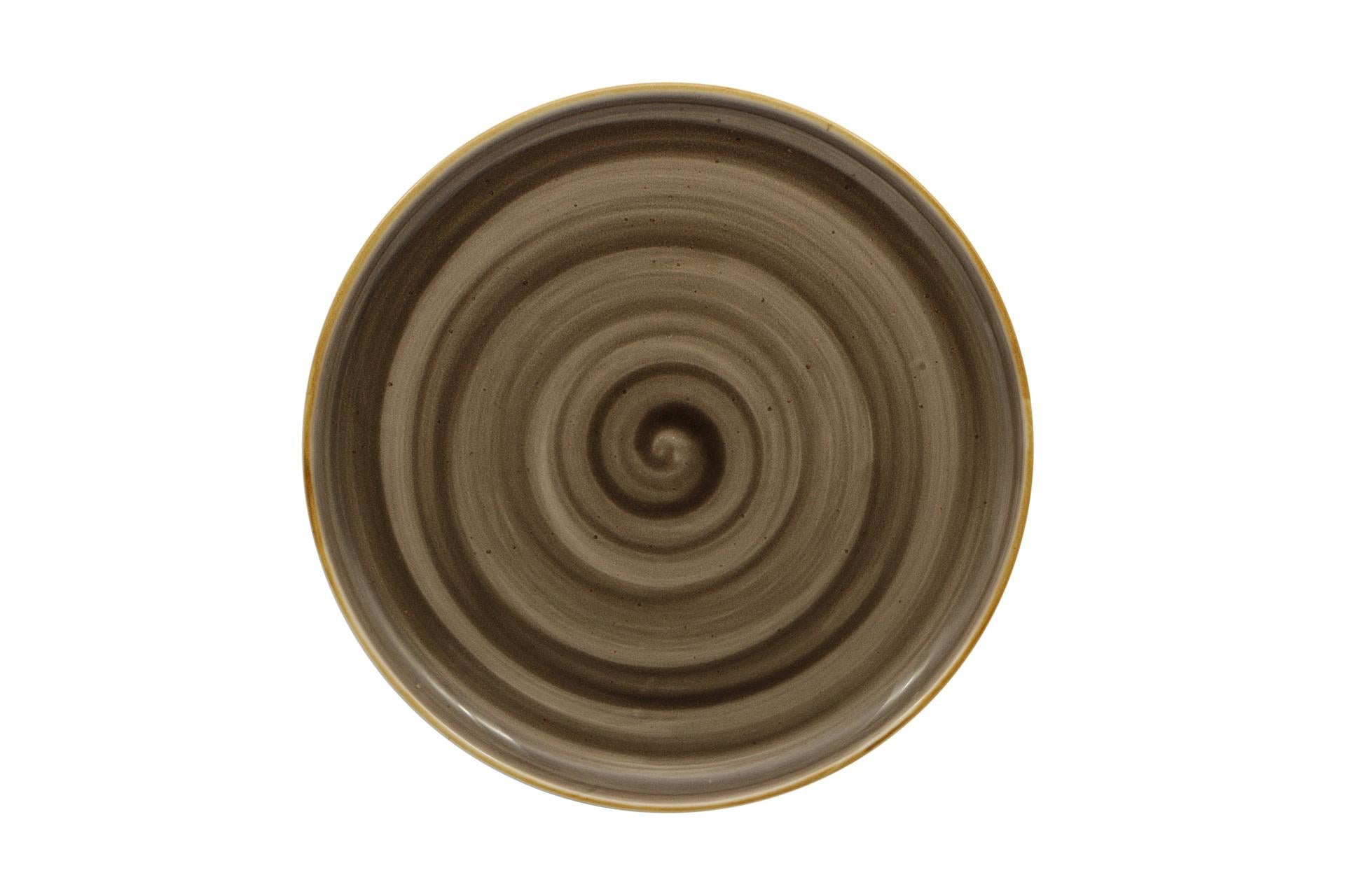 Pt Sango Ceramics Java Woodland Brown Piatto Coupe Ø27 cm - Set 6 Pz