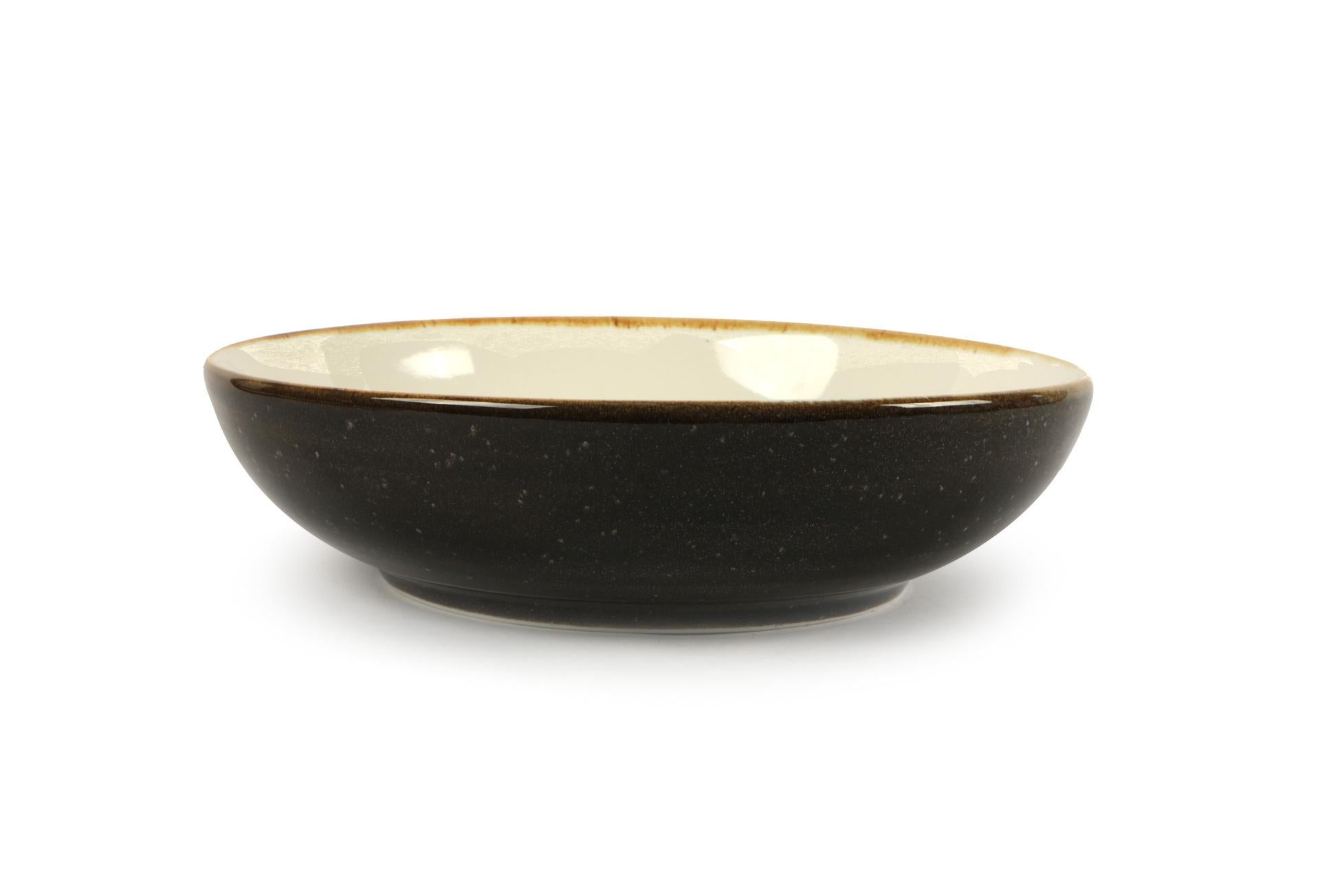 Pt Sango Ceramics Java Woodland Brown Piatto Fondo Insalatiera Ø23 cm - Set 6 Pz