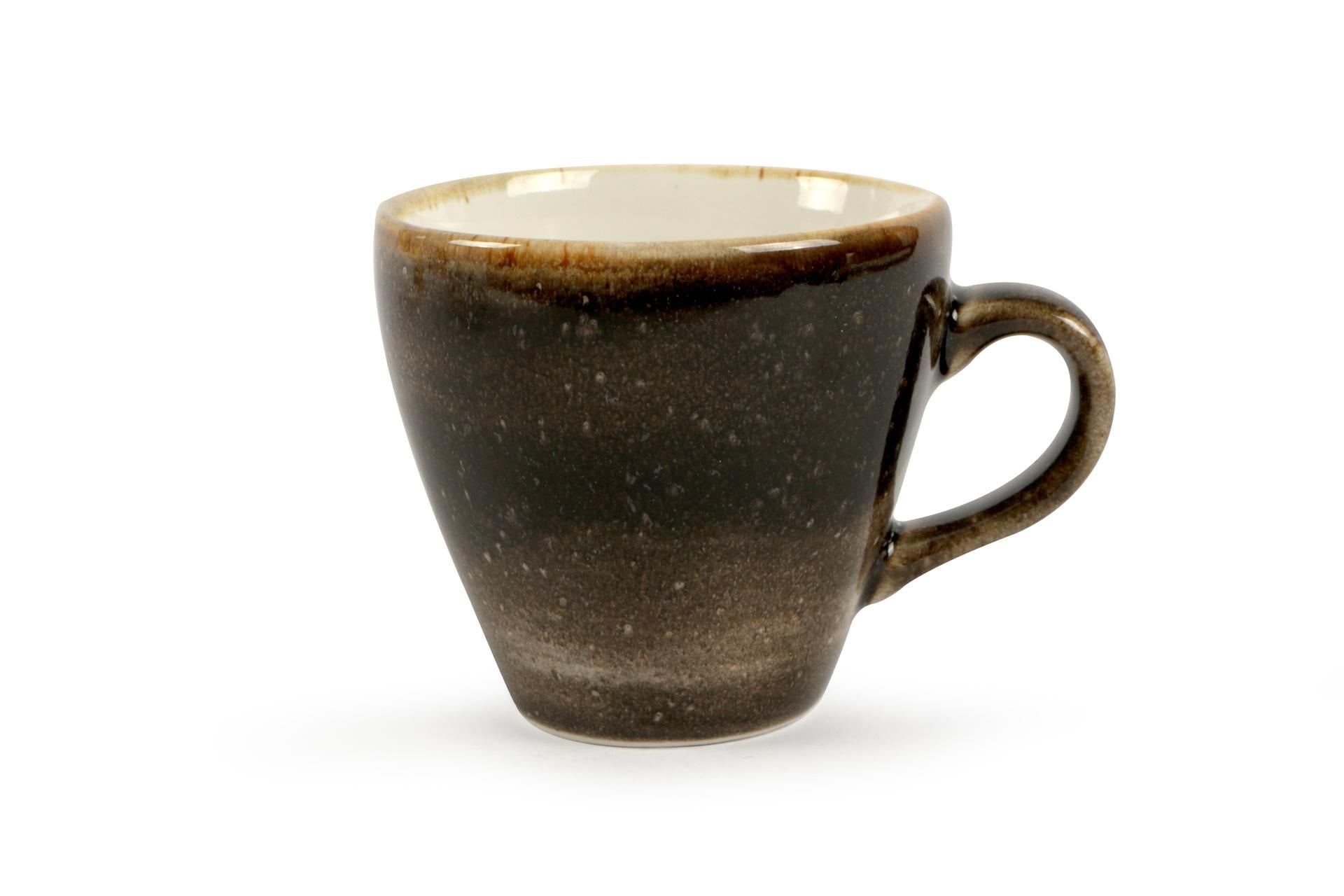 Pt Sango Ceramics Tazza Caffè Java Wood Brown 8 cl - Set 12 Pz