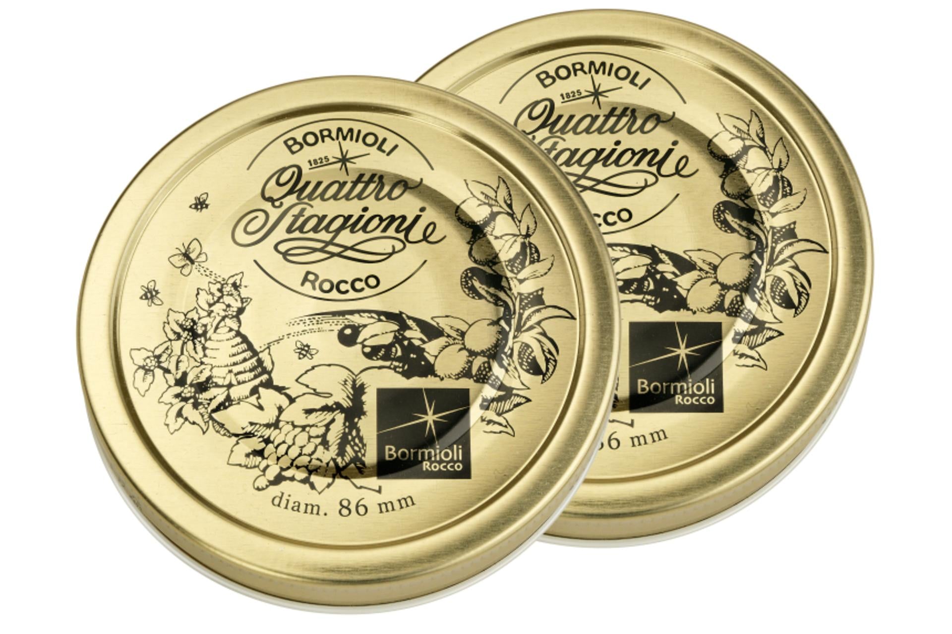 Bormioli Quattro Stagioni Capsule Grandi - Set di 86 Pezzi Per Conservare Marmellate e Conserve - Set 48 Pz