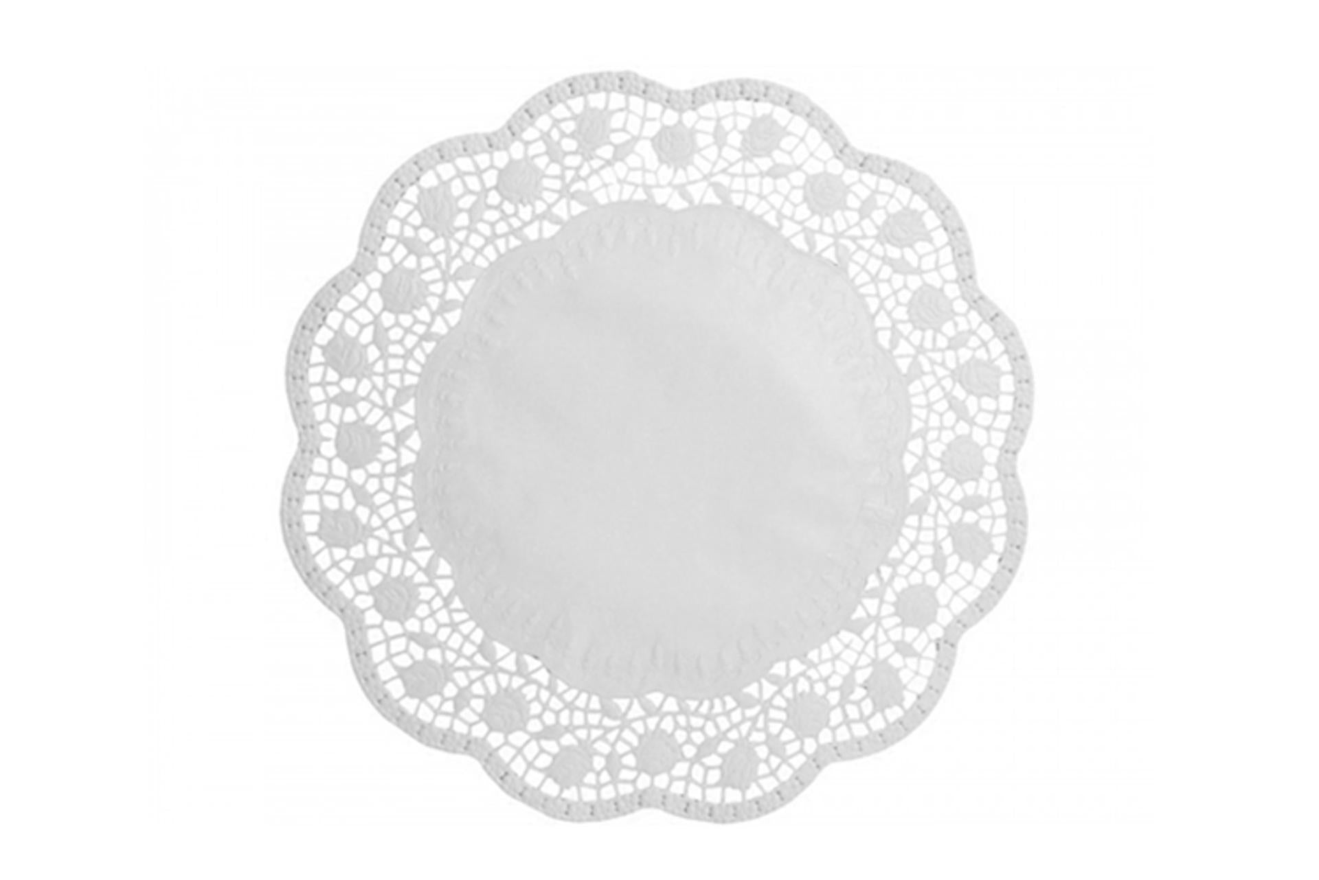 Thermohauser Pizzi Sottotorta Tondi Ø36 cm - Confezione da 250 Pezzi In Carta Assorbente Bianca Per Uso Alimentare - Set 250 Pz