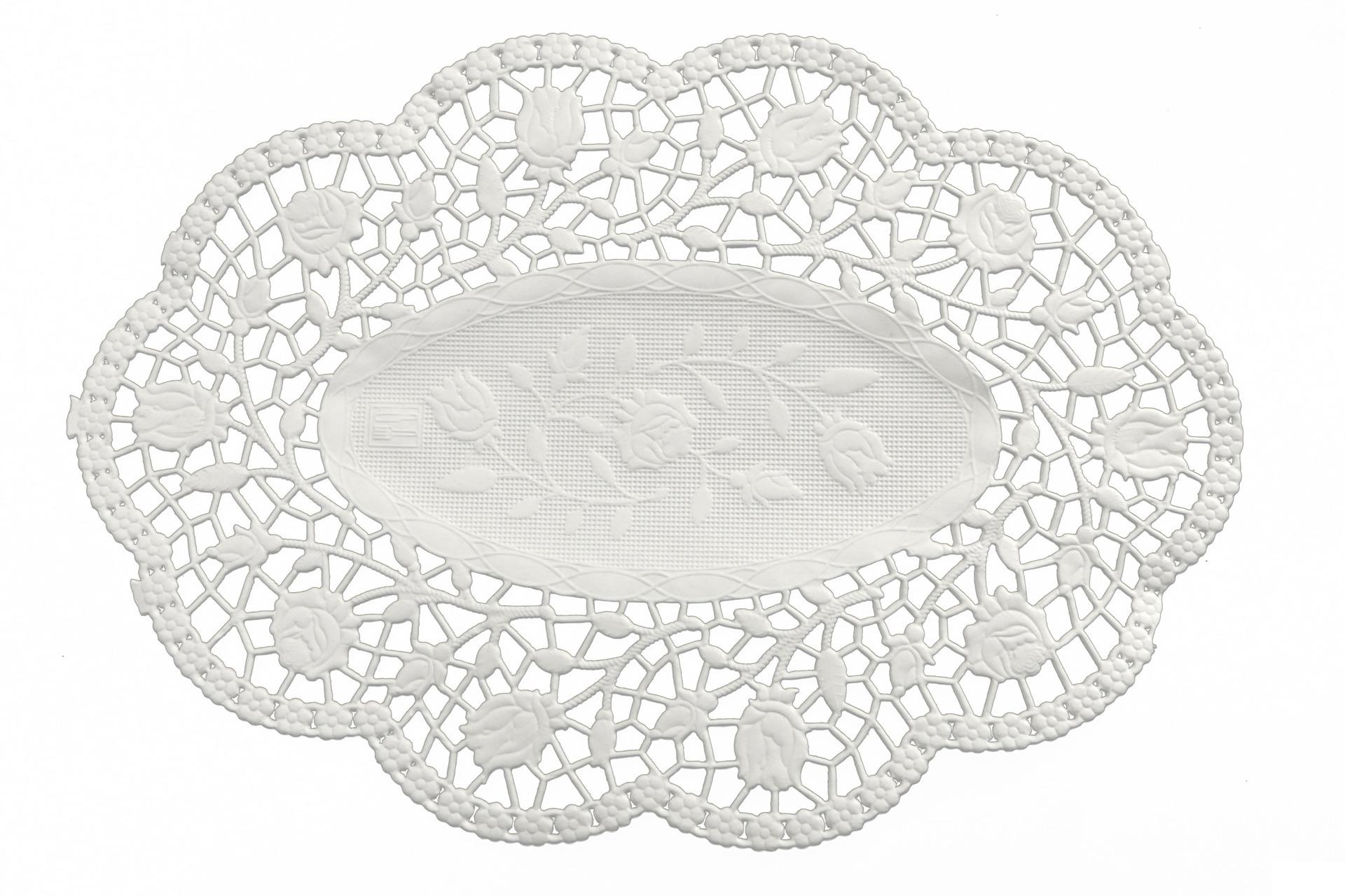 Thermohauser Pizzi Sottotorta Ovali 17x24 cm - Confezione da 250 Pezzi In Carta Assorbente Bianca Per Uso Alimentare - Set 250 Pz
