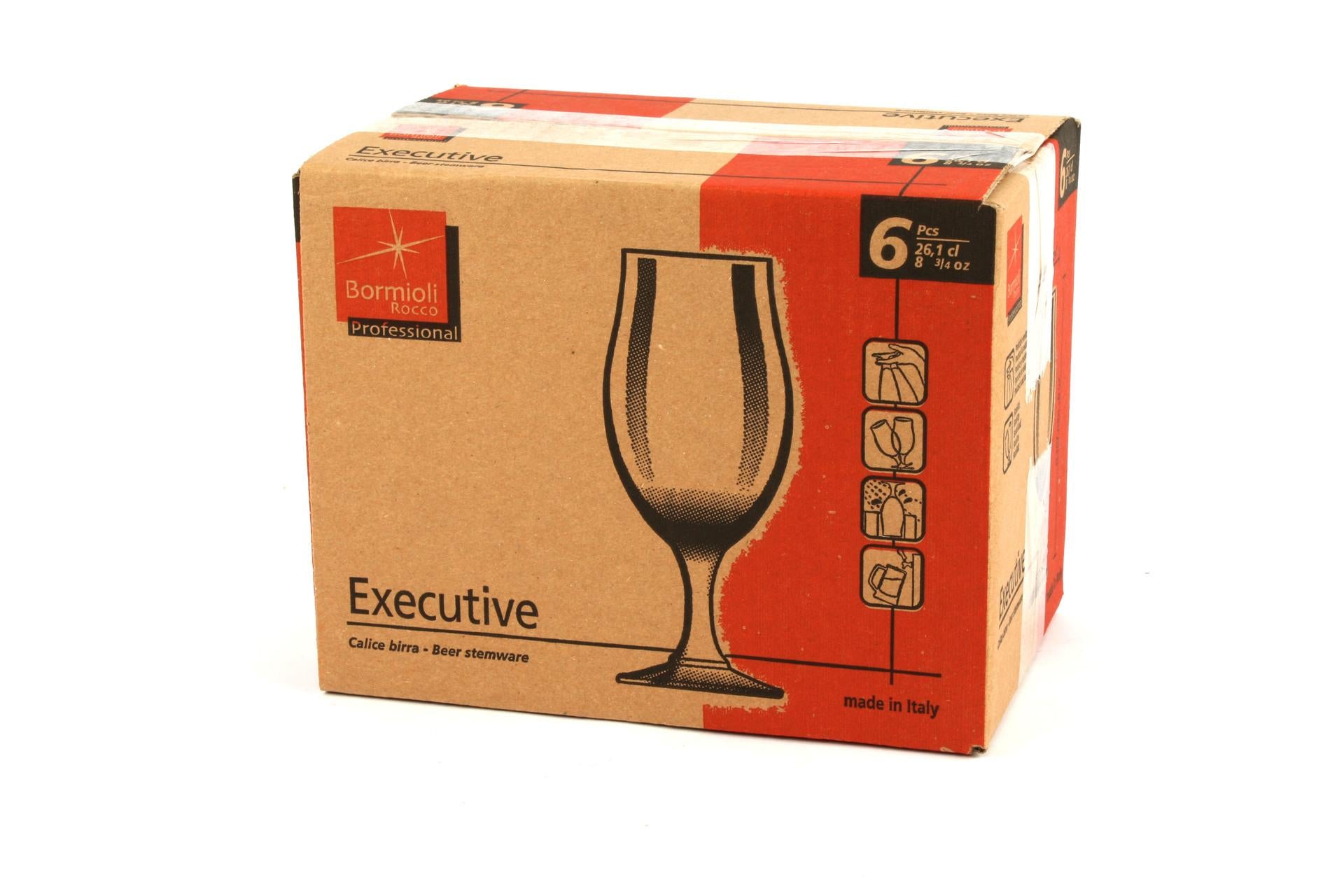 Bormioli Rocco Executive Set 6 Calici Birra 26,2 cl - Forma Tulipano Per Birre Aromatiche - Set 6 Pz 3