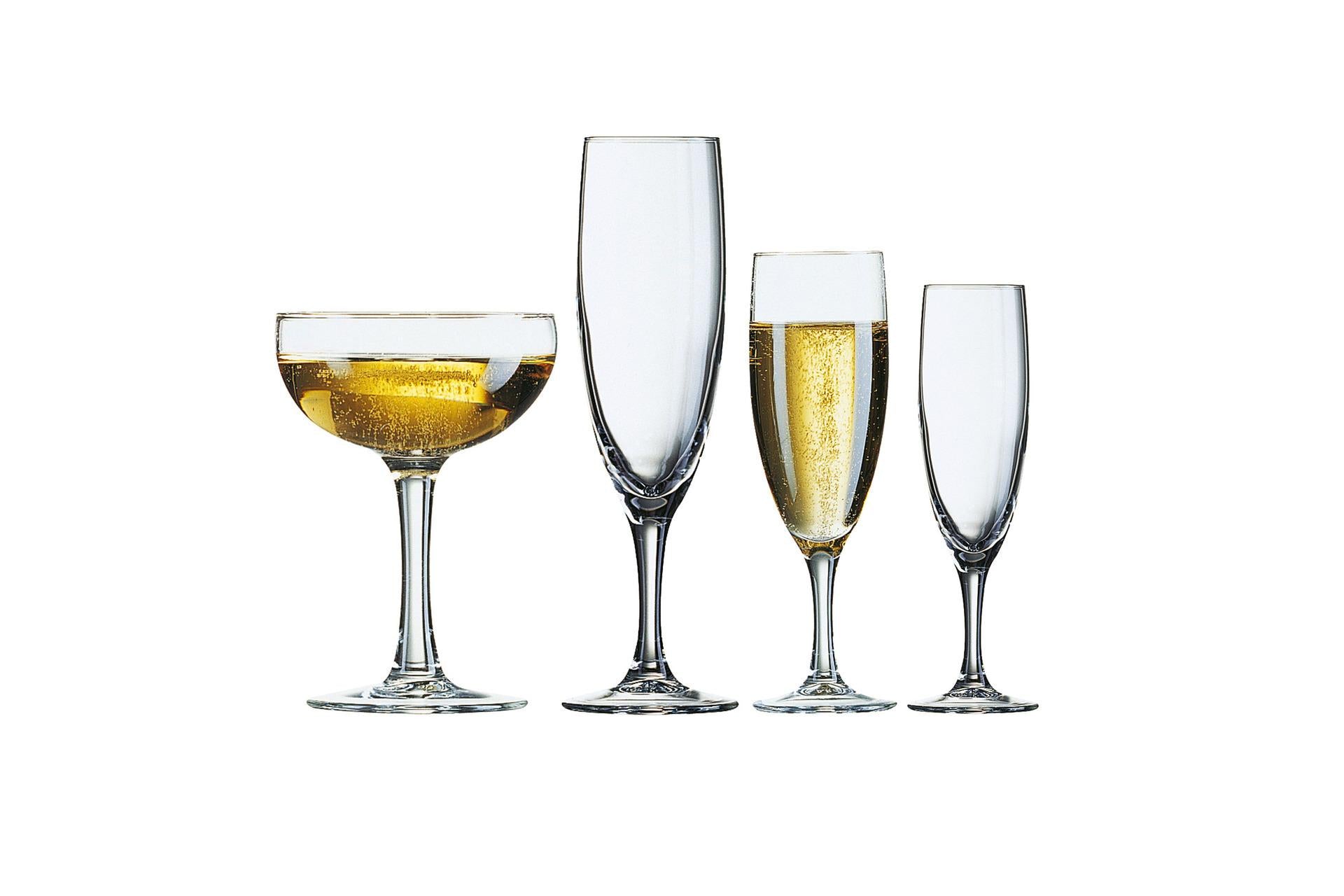 Arcoroc Elegance Calice Fluttino 10 cl - Linea Elegance - Set 12 Pz