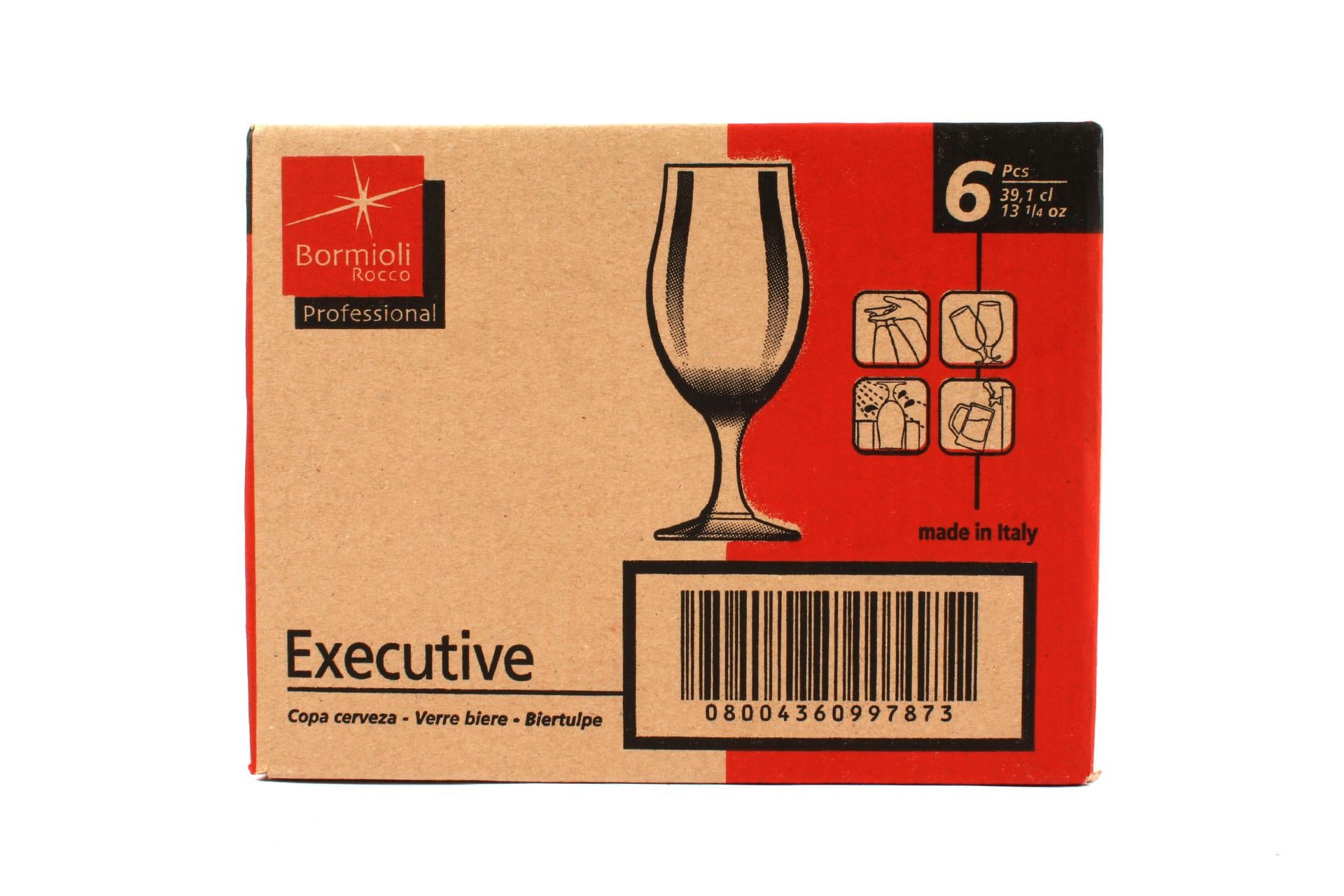 Bormioli Rocco Executive Confezione 6 Calici Birra 37,5 cl - Forma Tulipano - Set 6 Pz 4