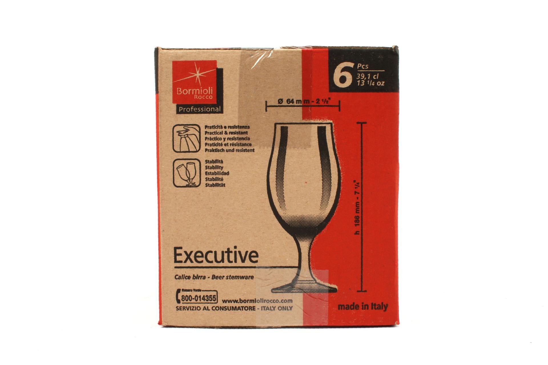 Bormioli Rocco Executive Confezione 6 Calici Birra 37,5 cl - Forma Tulipano - Set 6 Pz 5