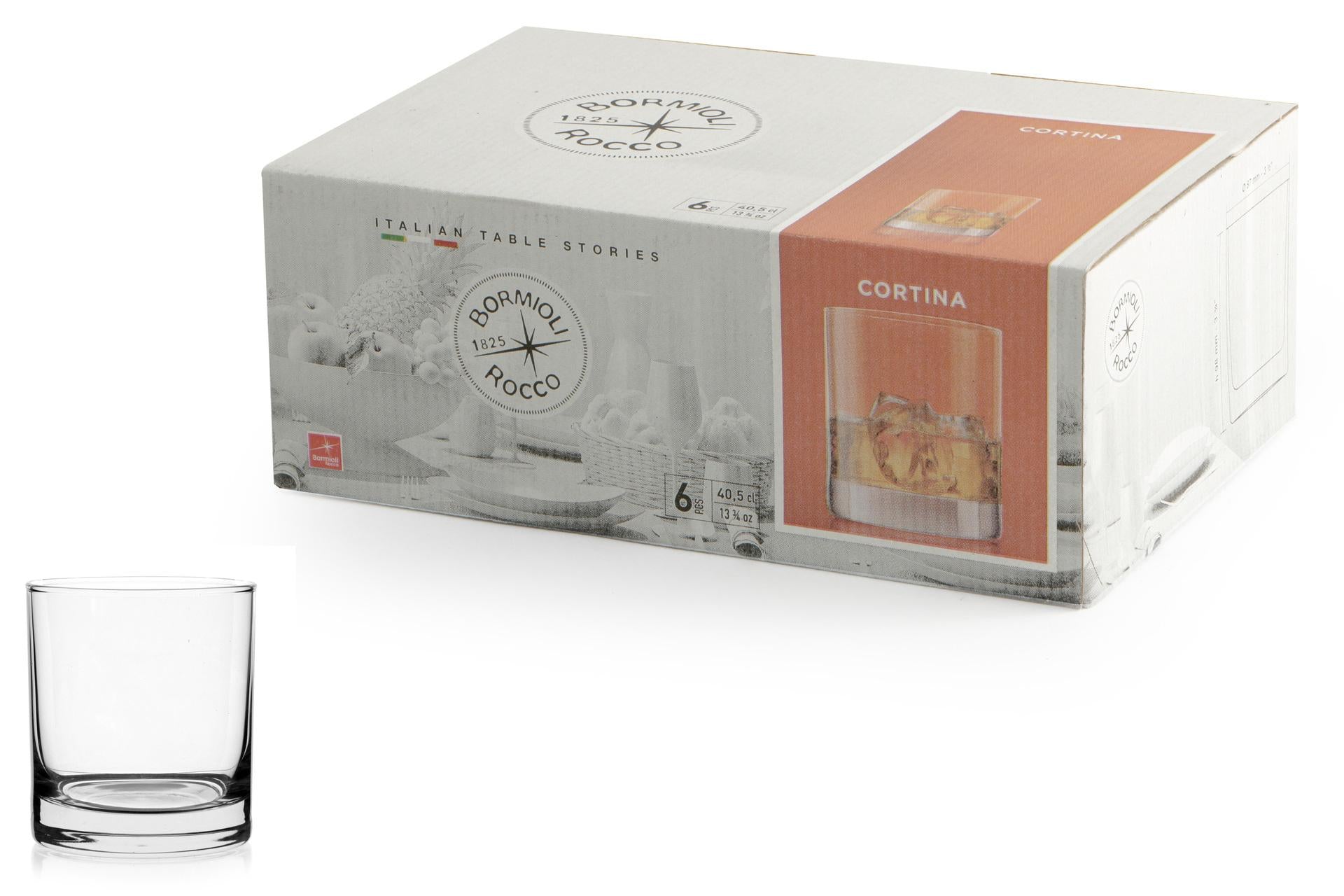 Bormioli Rocco Cortina Set 12 Bicchieri DOF 40.5 cl - Linea Economica In Vetro Trasparente - Set 12 Pz 3