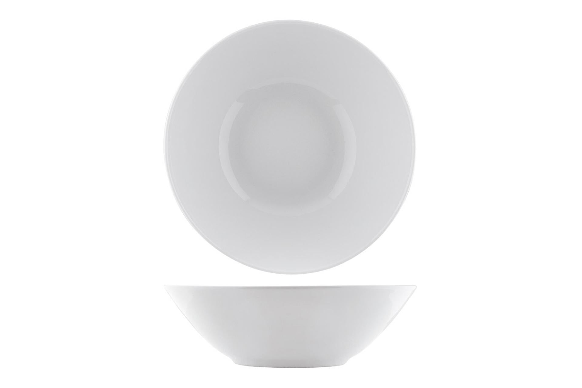 Kutahya Seramik Leonberg Insalatiera Ø23 cm In Ceramica Bianca - Set 6 Pz