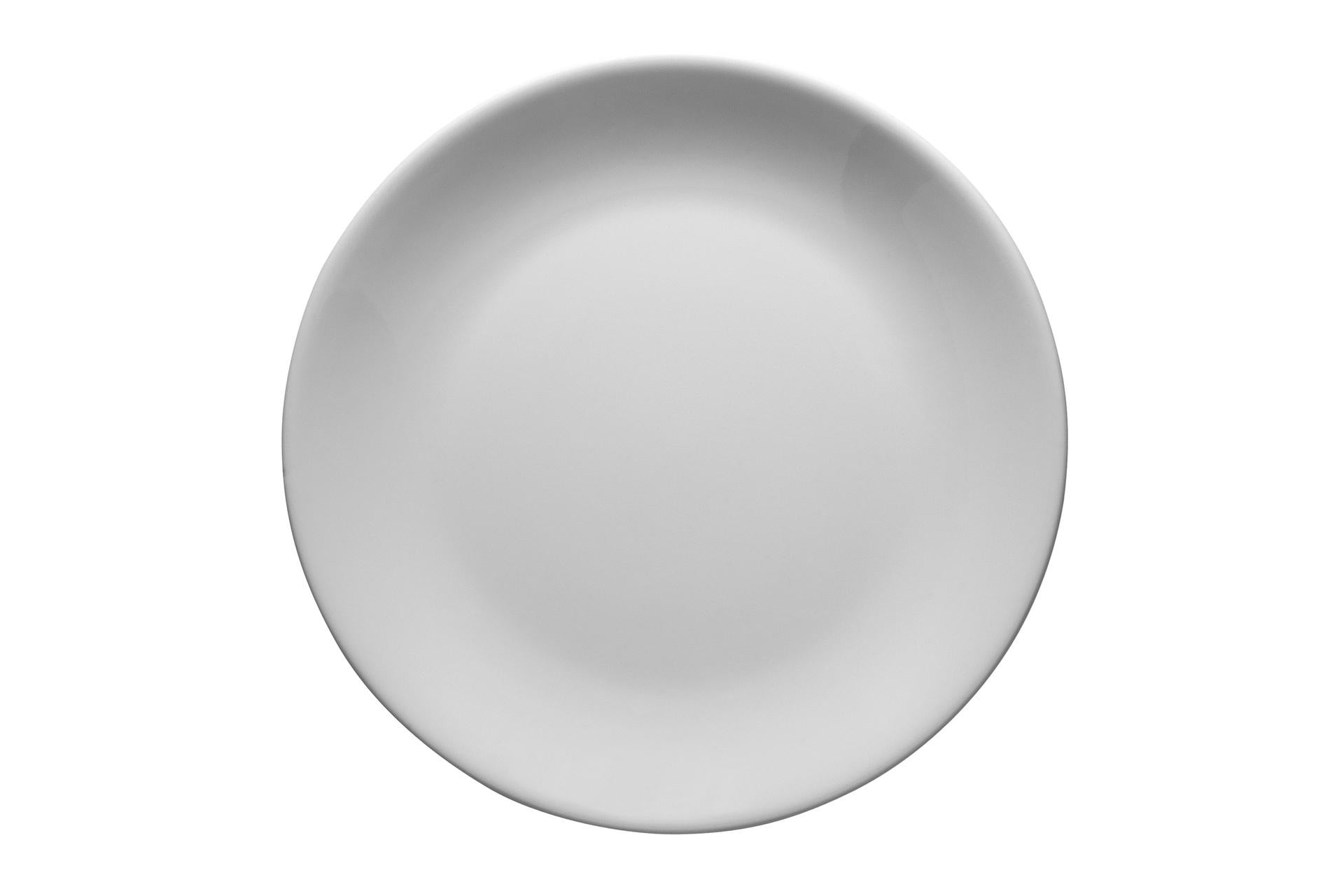 Kutahya Seramik Piatto Frutta Ø21 cm - Linea Porcellana Bianca Leggera - Set 12 Pz