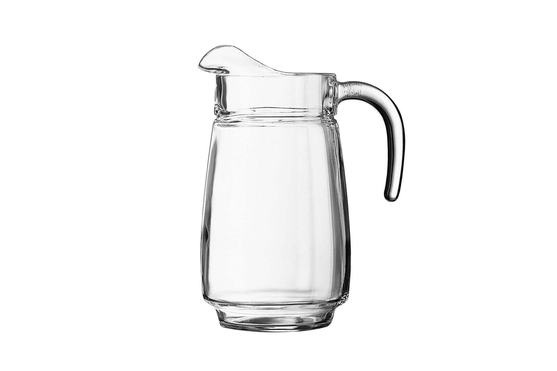 Arcoroc Tivoli Brocca In Vetro 2.3 Litri - Brocca Capiente Da 2 Litri - Set 6 Pz