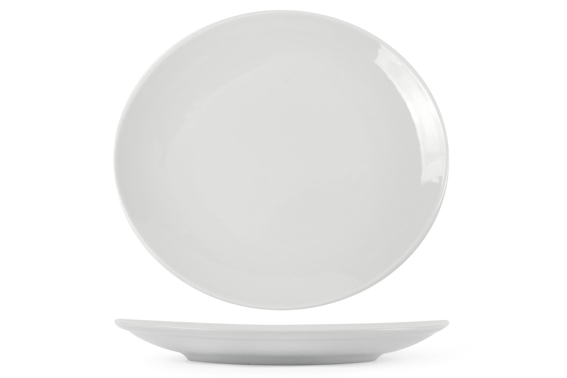 Kutahya Seramik Piatto Bistecca Ø29 cm - Linea Porcellana Bianca Leggera - Set 6 Pz