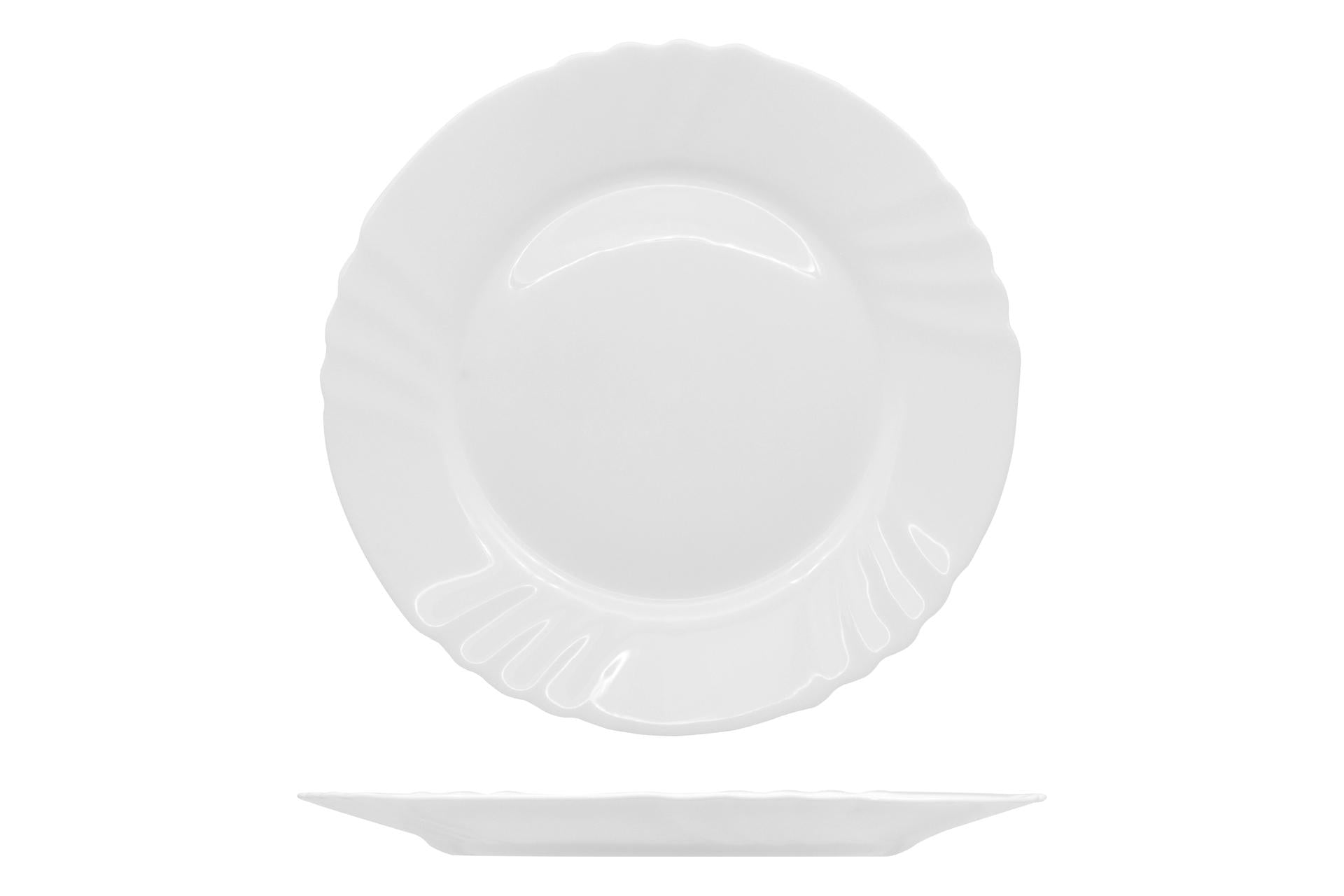 Bormioli Rocco Ebro Piatto Piano Ø26 cm Bianco - Set 6 Pz