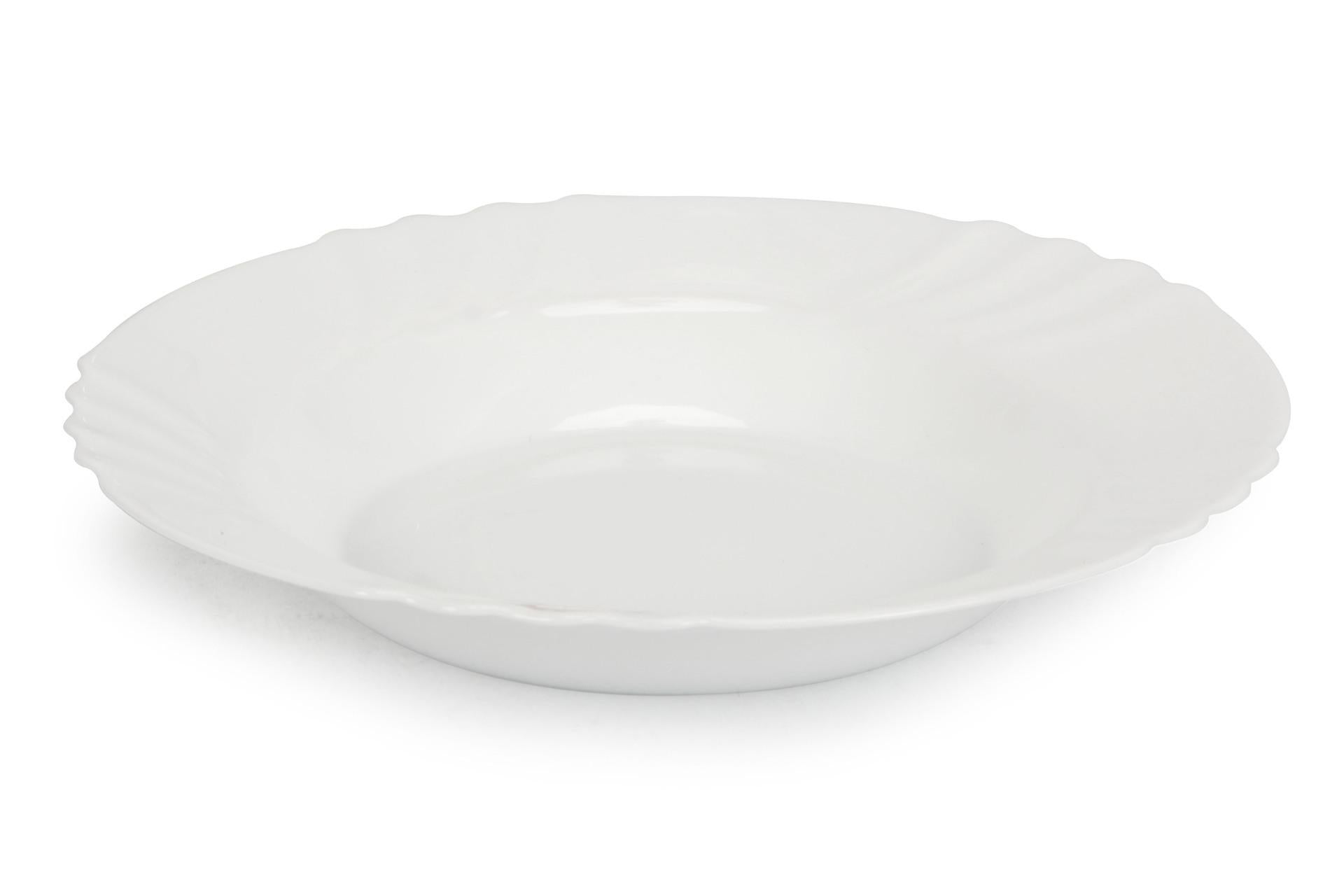 Bormioli Rocco Ebro Piatto Fondo Ø24 cm Bianco - Set 6 Pz