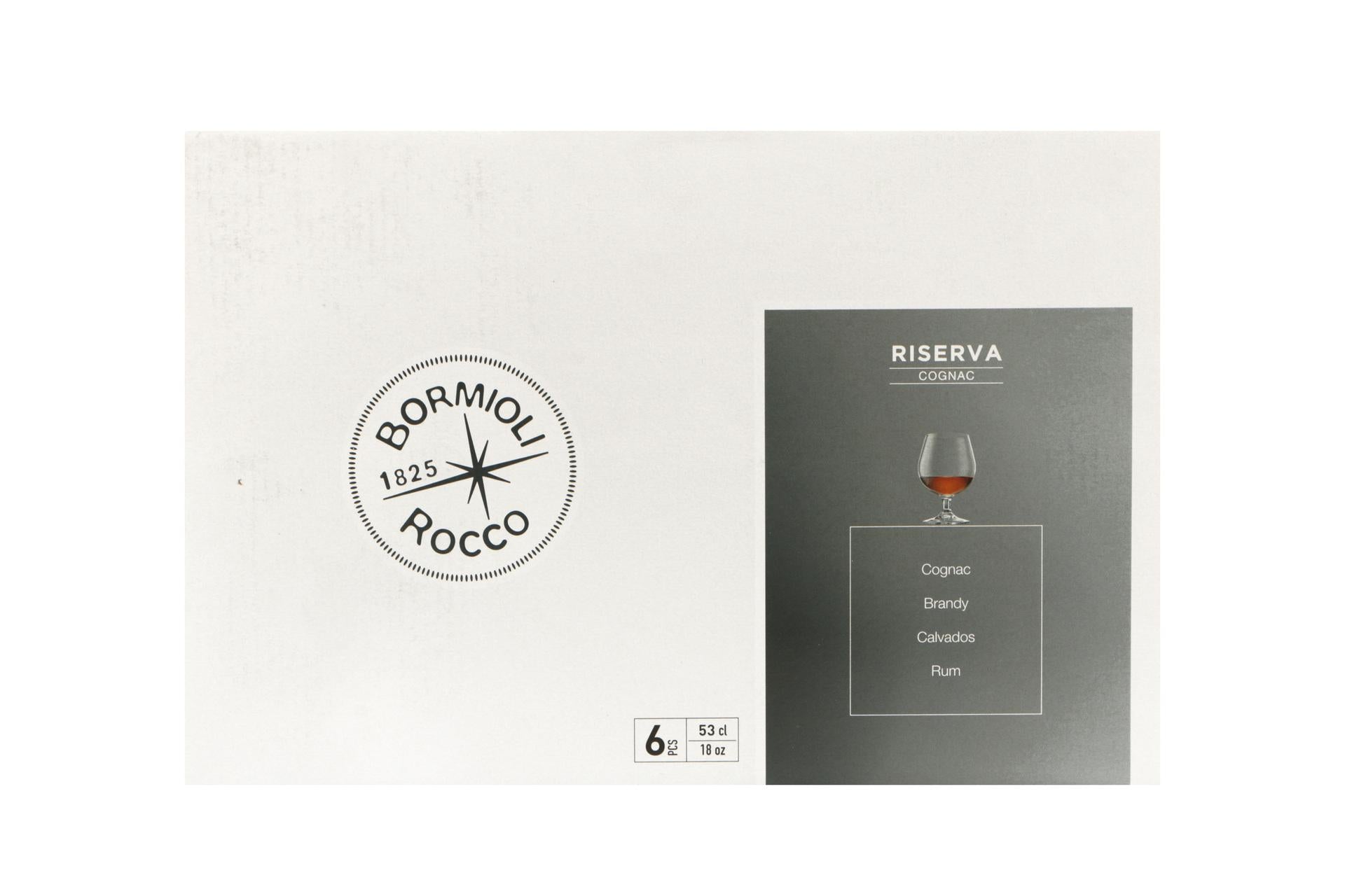 Bormioli Rocco Riserva Cognac Set 6 Calici Cl 53 - Collezione Calici Serie "Riserva" - Set 6 Pz 6