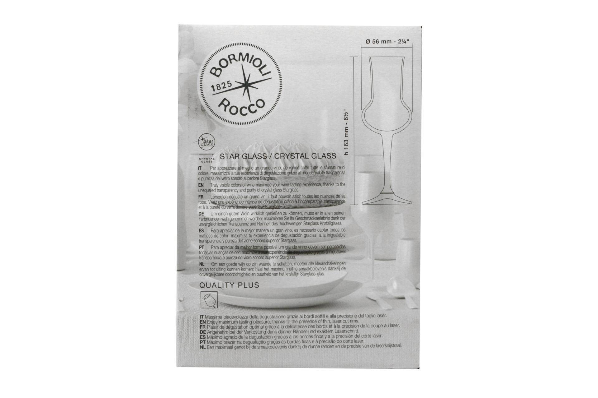 Bormioli Rocco Riserva Grappa - Set 6 Calici Cl 8.1 Serie "Riserva" - Set 6 Pz 7