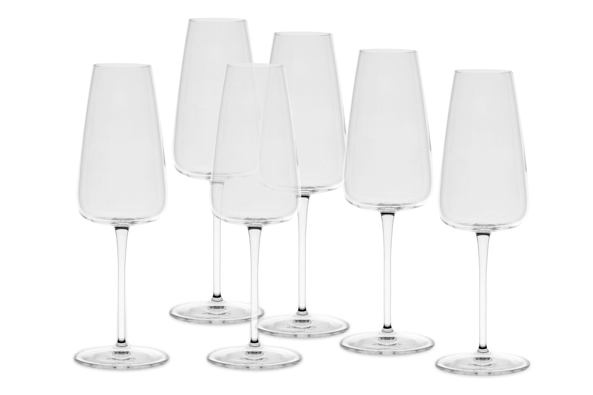 Bormioli Luigi I Meravigliosi Set 6 Calici Champagne-Prosecco 40 cl In Vetro Trasparente - Set 6 Pz