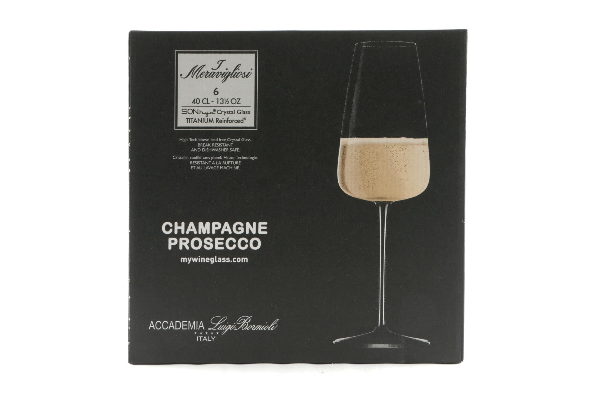 Bormioli Luigi I Meravigliosi Set 6 Calici Champagne-Prosecco 40 cl In Vetro Trasparente - Set 6 Pz 8