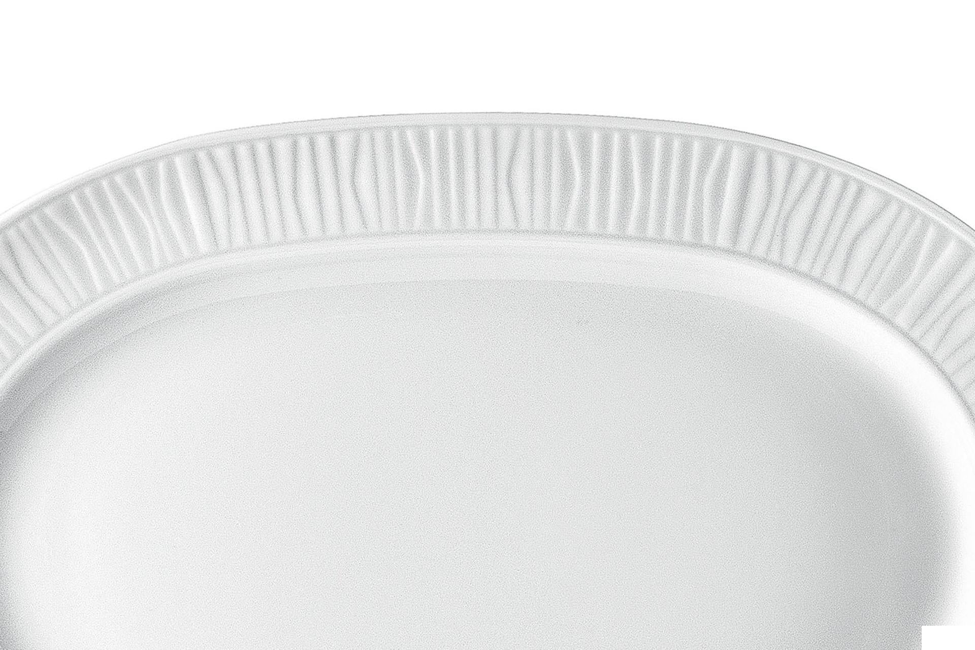 Kutahya Seramik Emotion Piatto Ovale 22 cm In Porcellana Bianco - Set 6 Pz 3