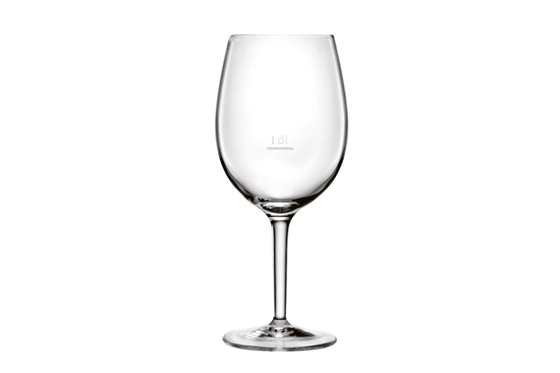 Bormioli Luigi Rubino Set 6 Calici Vino Cl.37 Con Tacca Certificata - Set 6 Pz