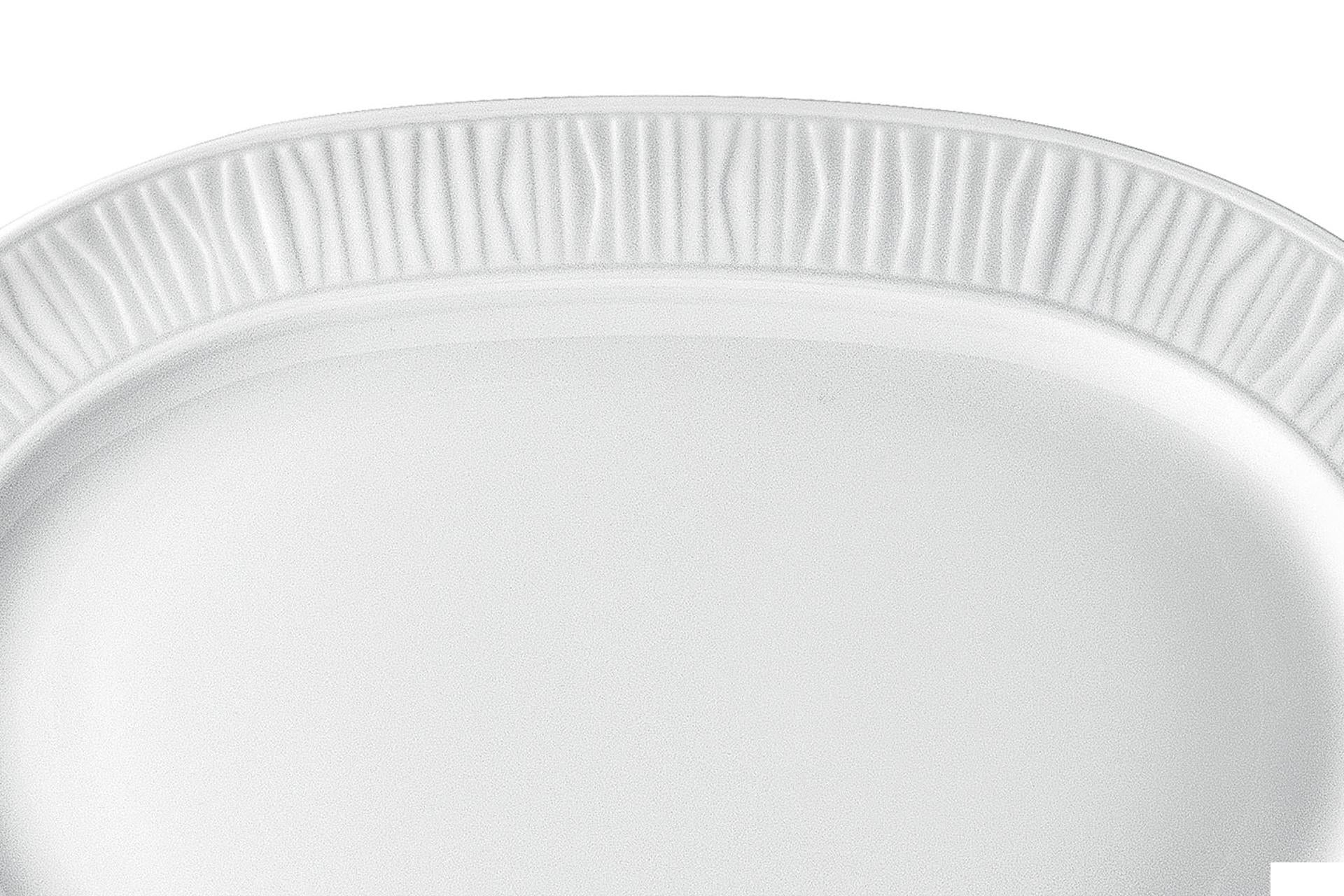 Kutahya Seramik Emotion Piatto Ovale 28 cm In Porcellana Bianco - Set 6 Pz 3