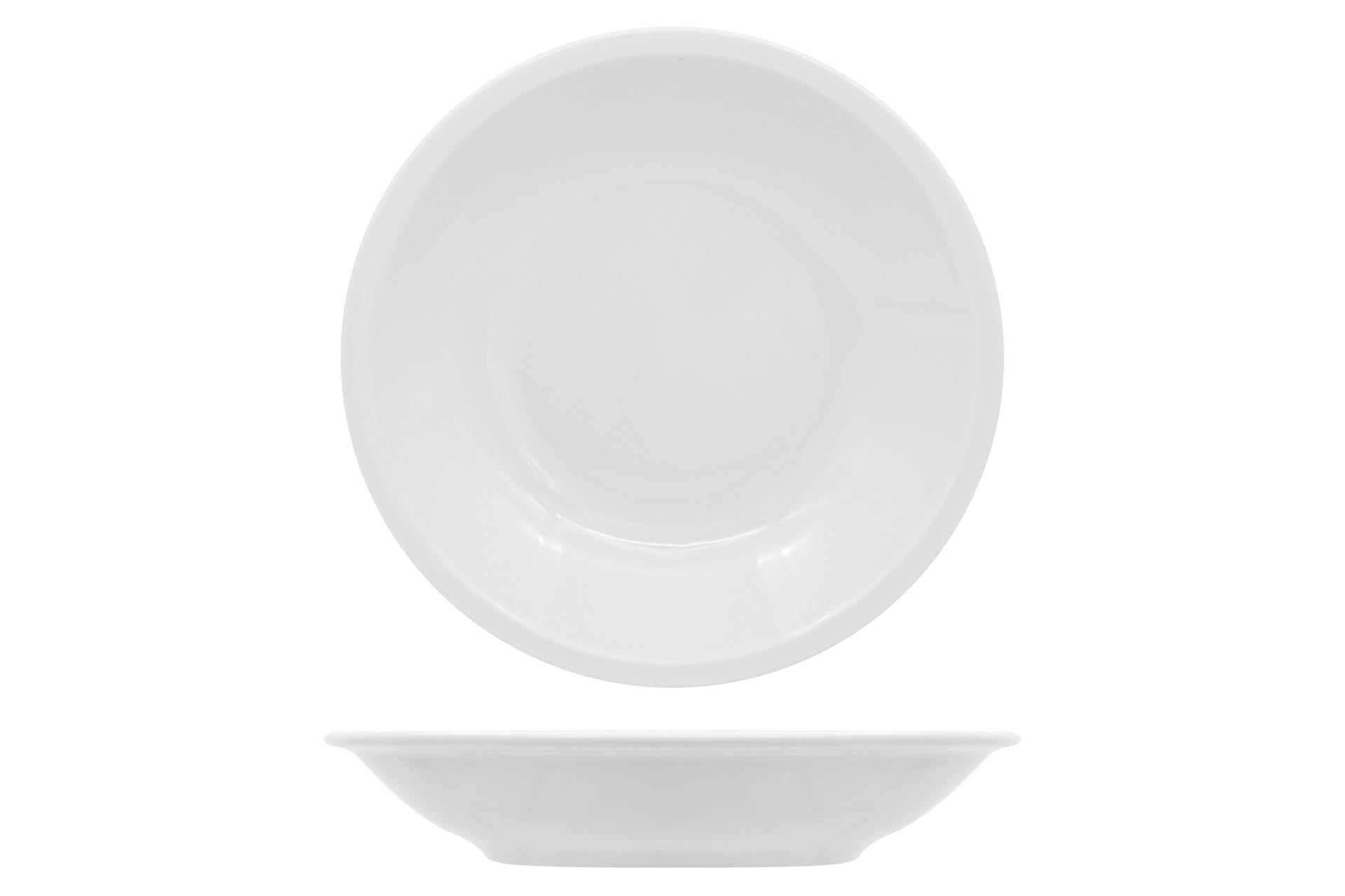 Saturnia Roma Bianco Piatto Fondo Ø21 cm In Porcellana - Set 12 Pz