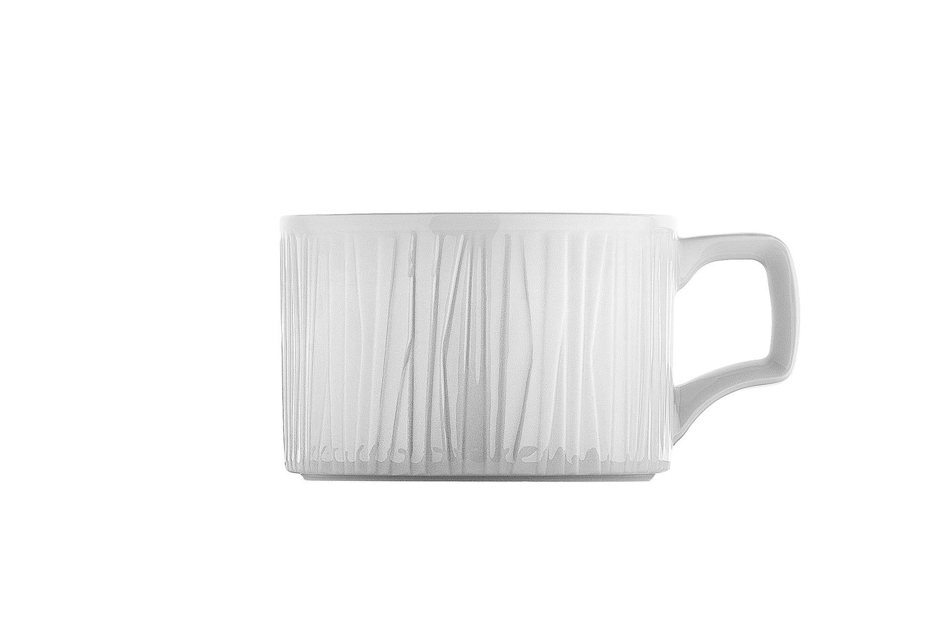 Kutahya Seramik Emotion Tazza da Tè 25 cl In Porcellana Bianca - Set 6 Pz 1