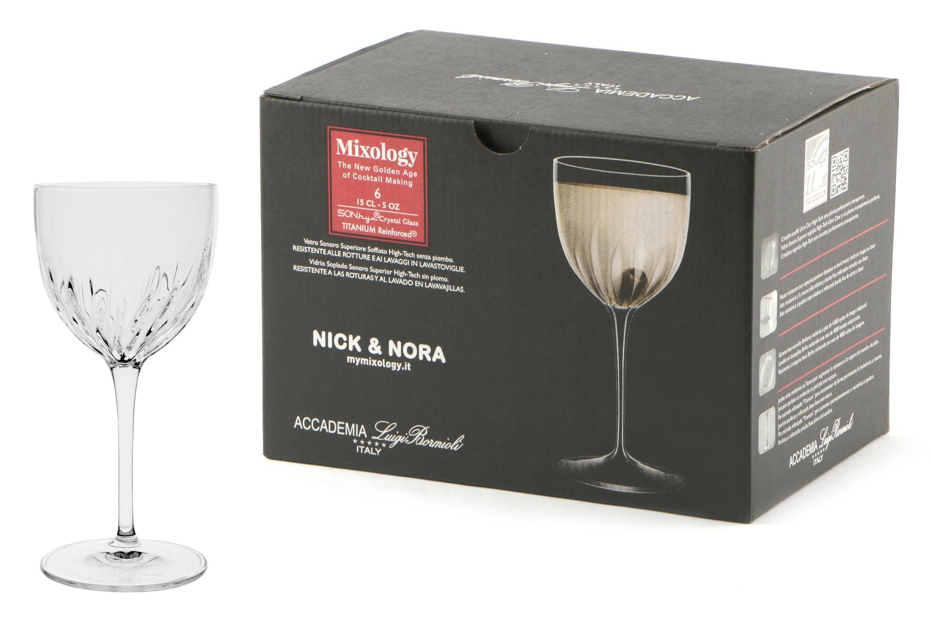 Bormioli Luigi Mixology Set 6 Calici Nick & Nora 15 cl - Vetro Ultra Clear - Set 6 Pz 3