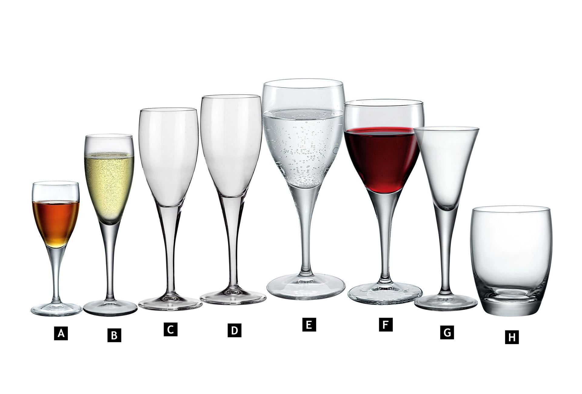 Bormioli Rocco Fiore Set 18 Bicchieri da Tavola 30 cl - Vetro Cristallino Trasparente Forma Classica Bombata - Set 18 Pz 3