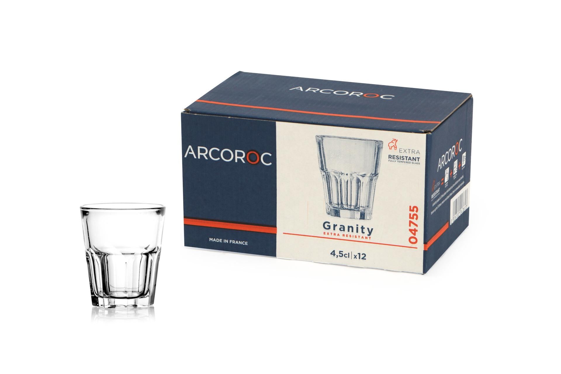 Arcoroc Granity Bicchiere Shottino 4.5 cl - H 57 mm Ø 50 mm - Set 12 Pz 2