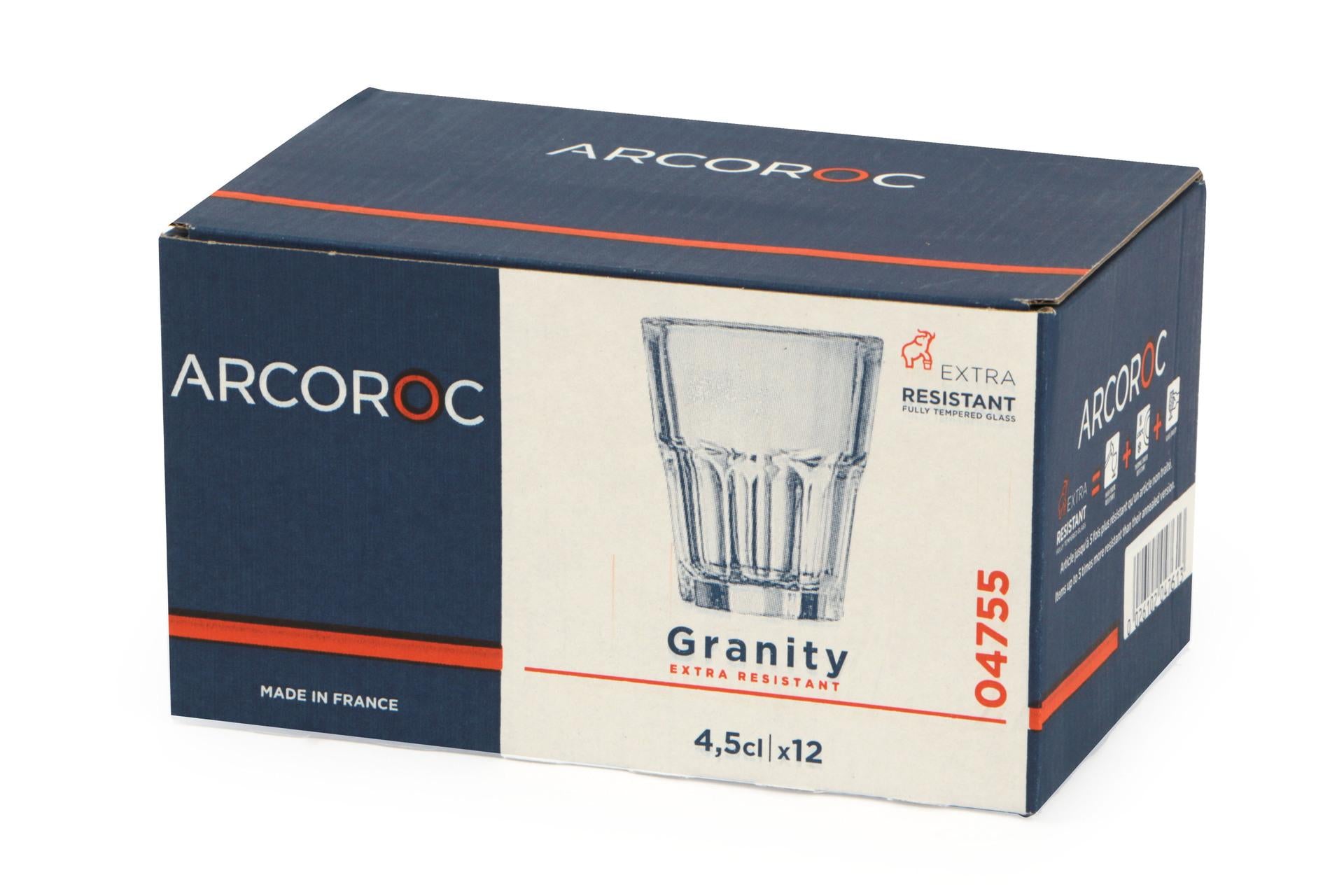 Arcoroc Granity Bicchiere Shottino 4.5 cl - H 57 mm Ø 50 mm - Set 12 Pz 3