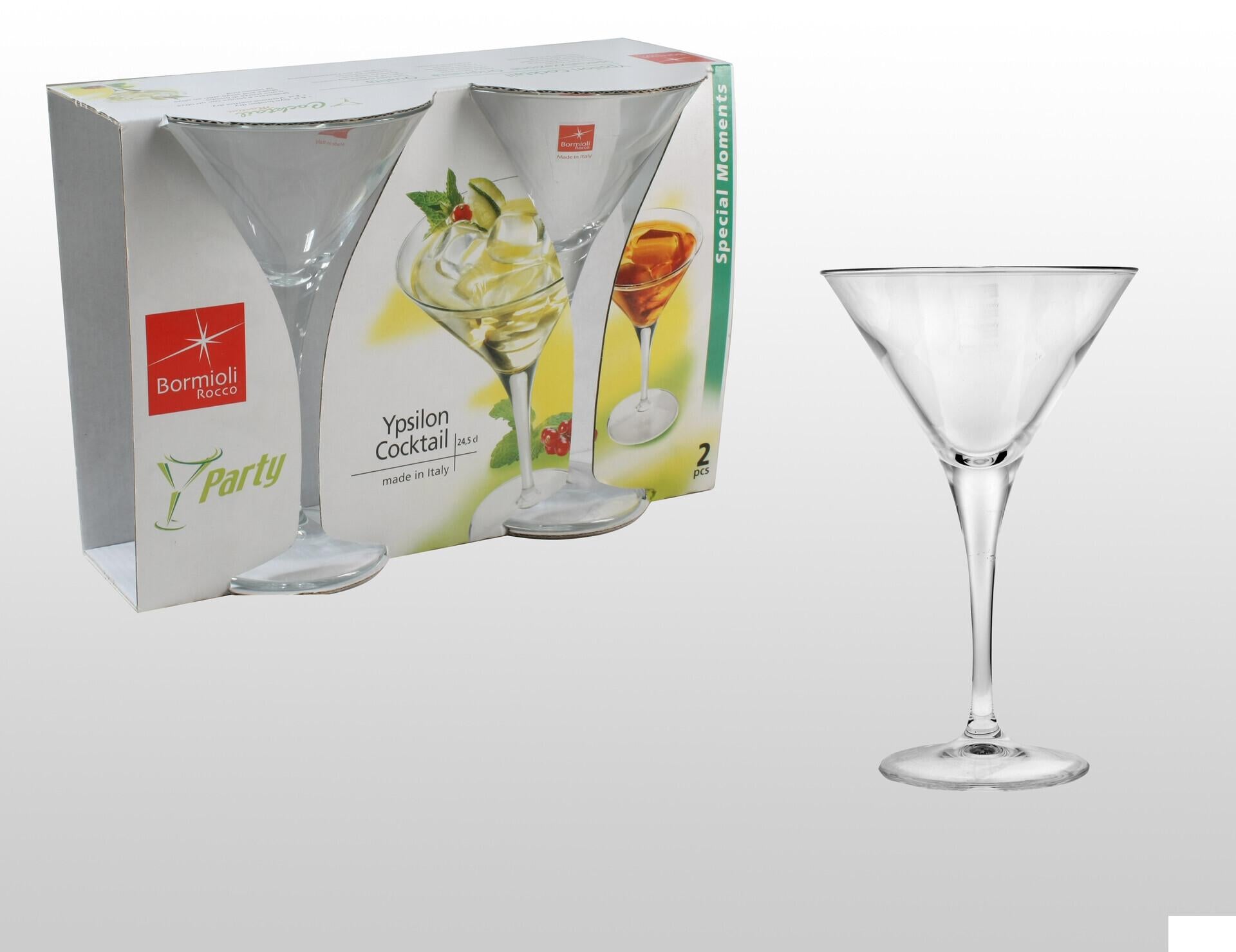 Bormioli Rocco Ypsilon Coppa Cocktail - Confezione 2 Calici 24.5 cl - Set 10 Pz 3