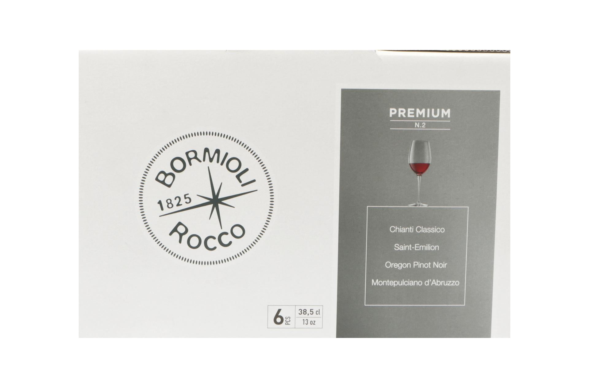 Bormioli Rocco Premium Confezione 6 Calici Chianti 38.5 cl In Vetro Sonoro Superiore Con Trattamento XLT - Set 6 Pz 7