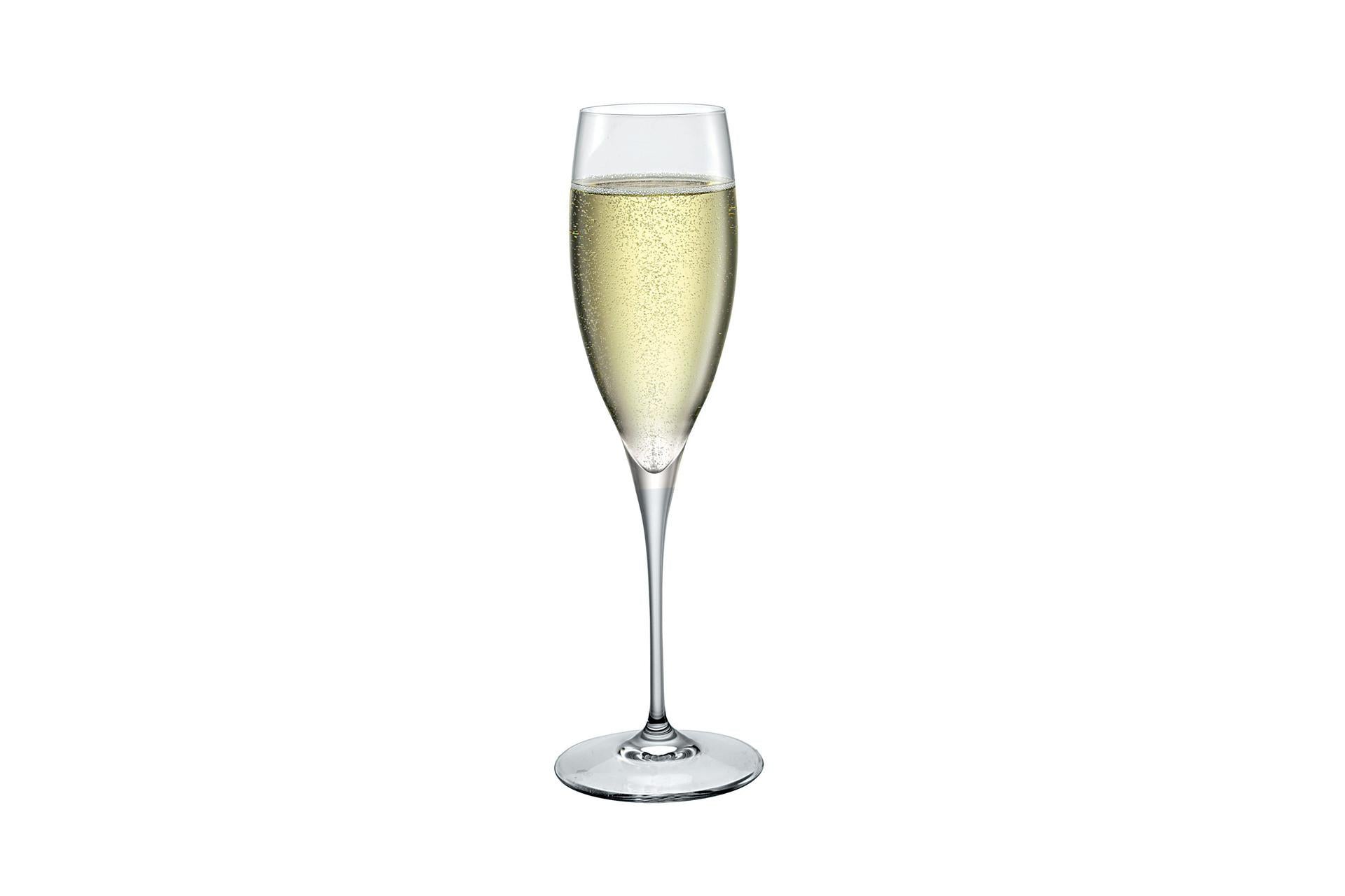 Bormioli Rocco Premium Set 6 Calici Champagne 25 cl In Vetro Sonoro Superiore - Set 6 Pz