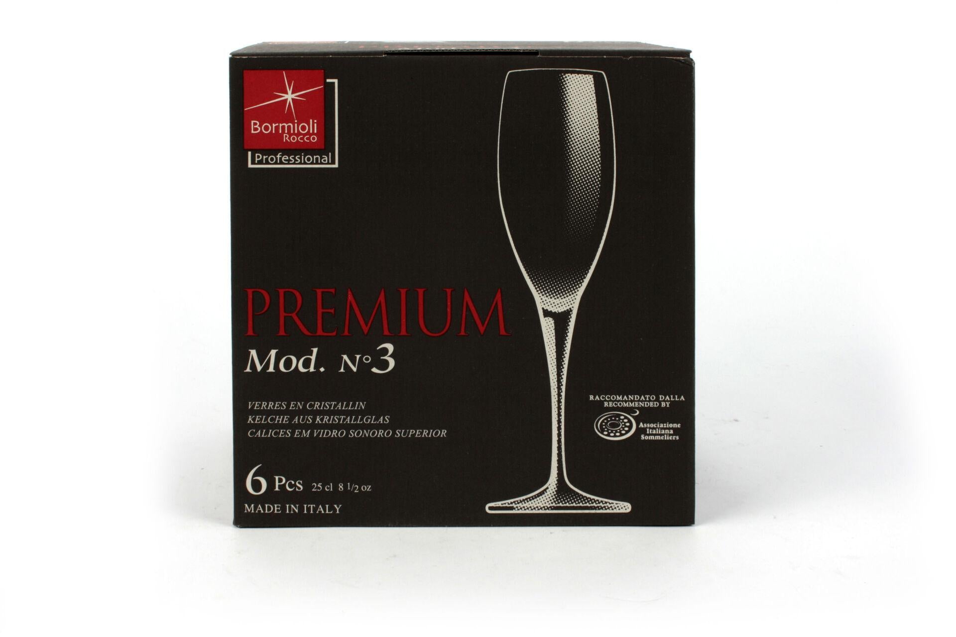 Bormioli Rocco Premium Set 6 Calici Champagne 25 cl In Vetro Sonoro Superiore - Set 6 Pz 7