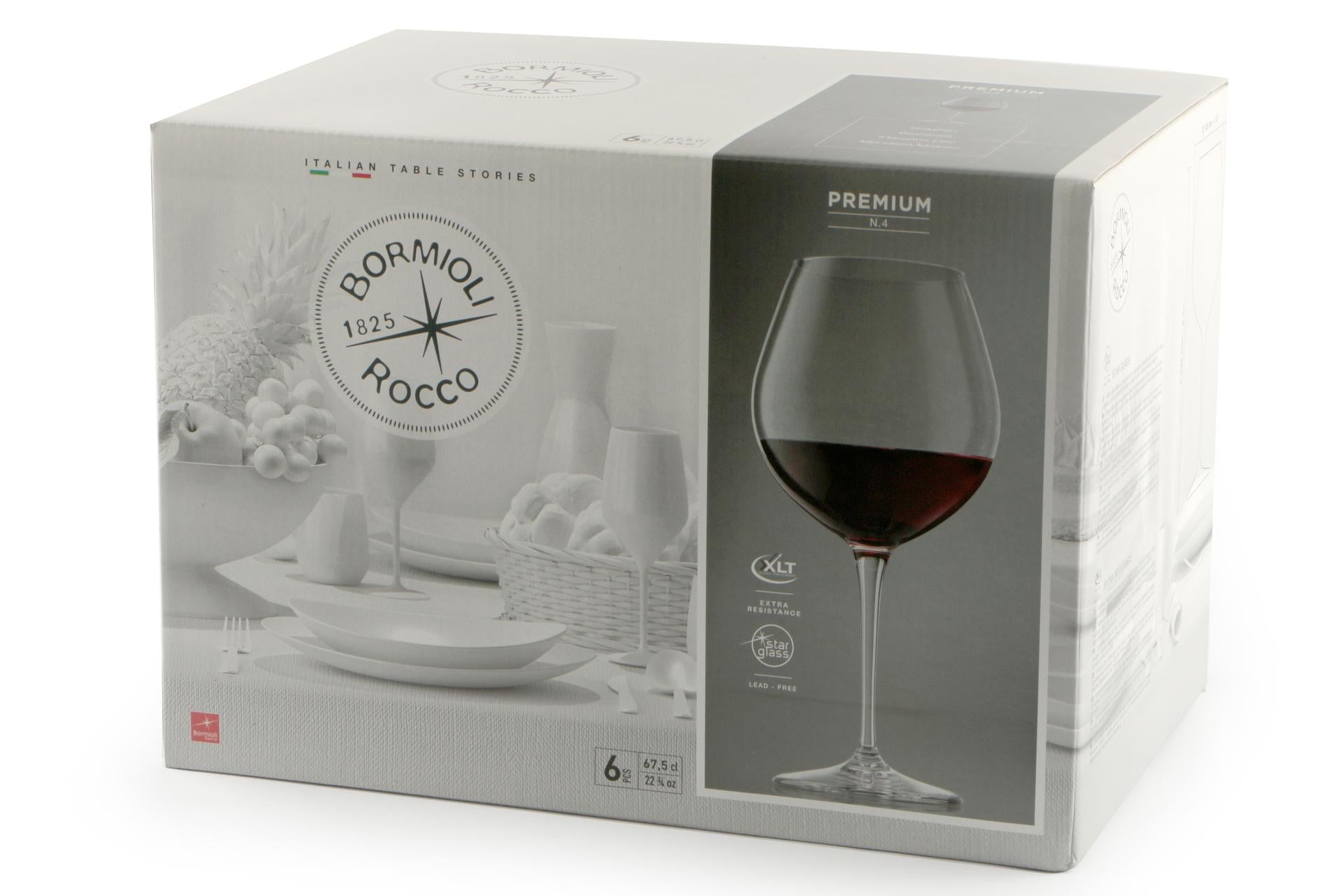 Bormioli Rocco Premium Set 6 Calici Nebbiolo 67 cl In Vetro Sonoro Superiore - Set 6 Pz 4