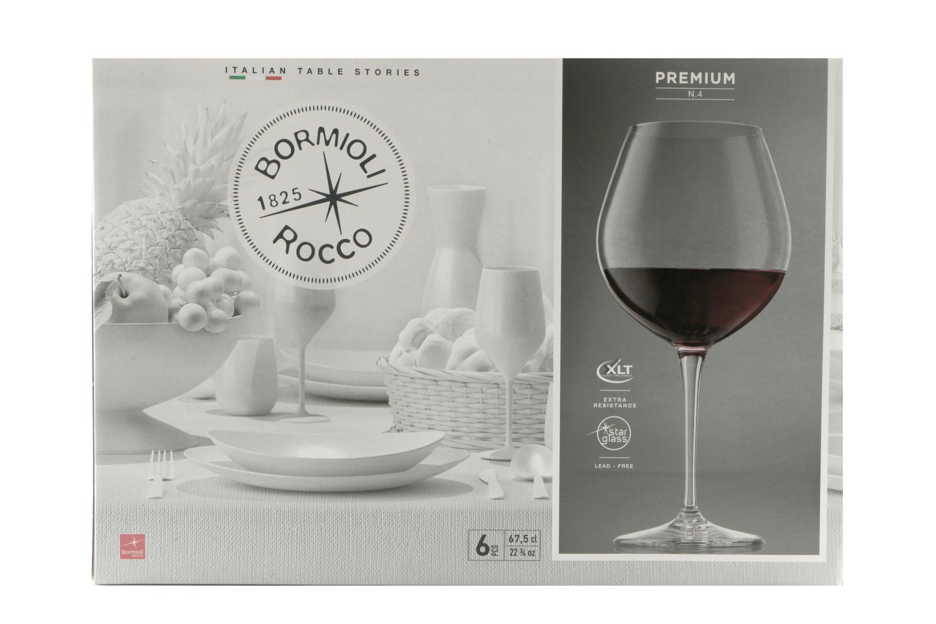 Bormioli Rocco Premium Set 6 Calici Nebbiolo 67 cl In Vetro Sonoro Superiore - Set 6 Pz 5