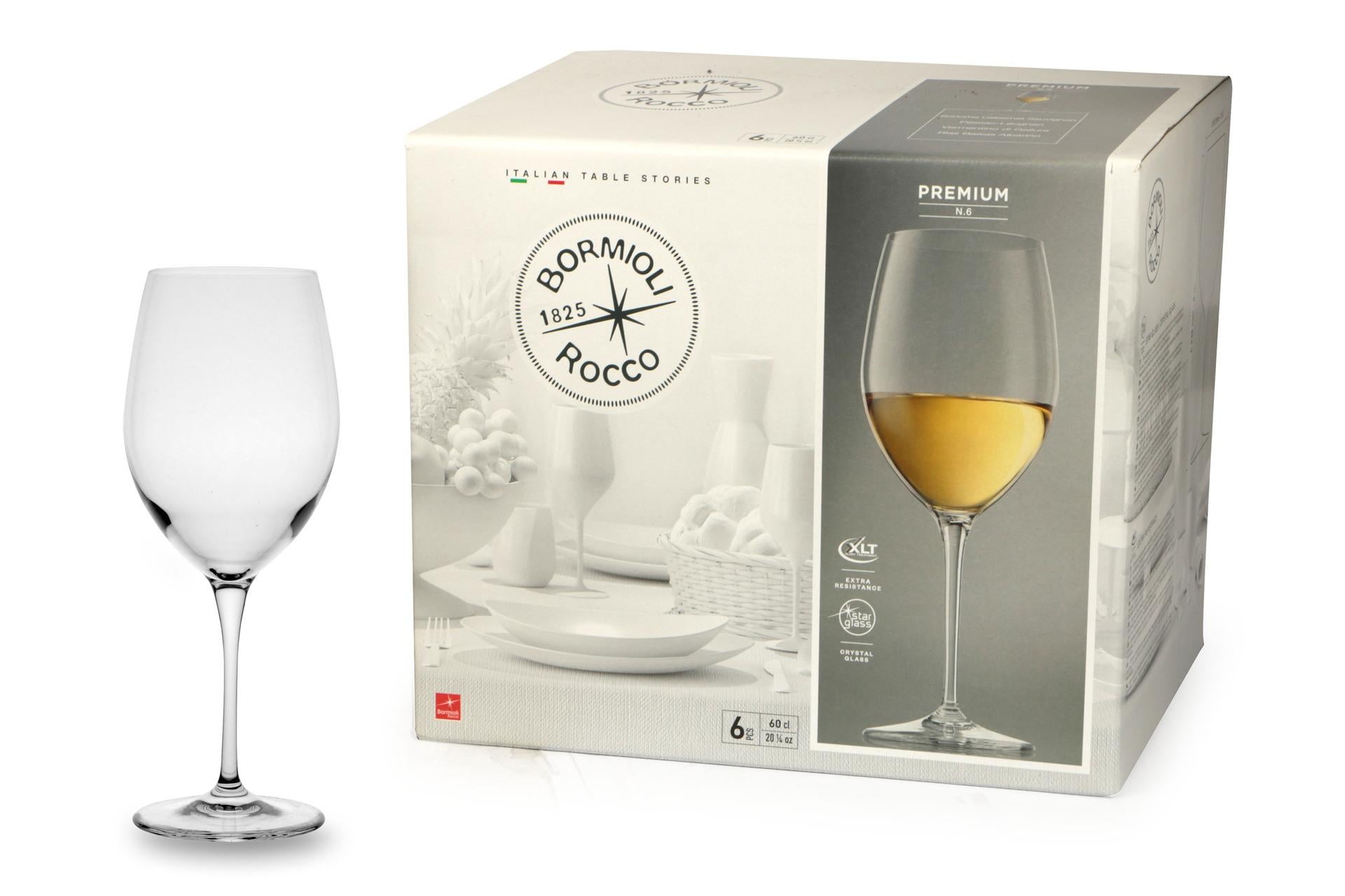 Bormioli Rocco Premium Confezione 6 Calici Chardonnay 60 cl In Vetro Sonoro Superiore - Set 6 Pz 4