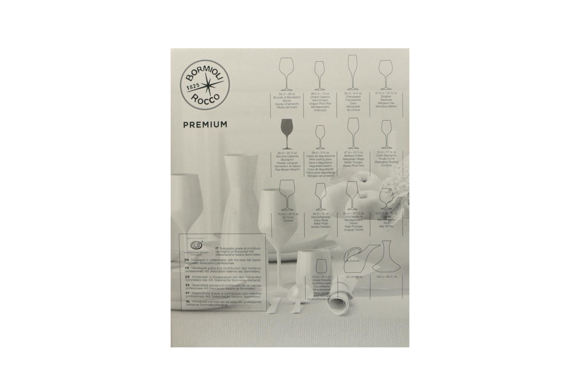 Bormioli Rocco Premium Confezione 6 Calici Chardonnay 60 cl In Vetro Sonoro Superiore - Set 6 Pz 7