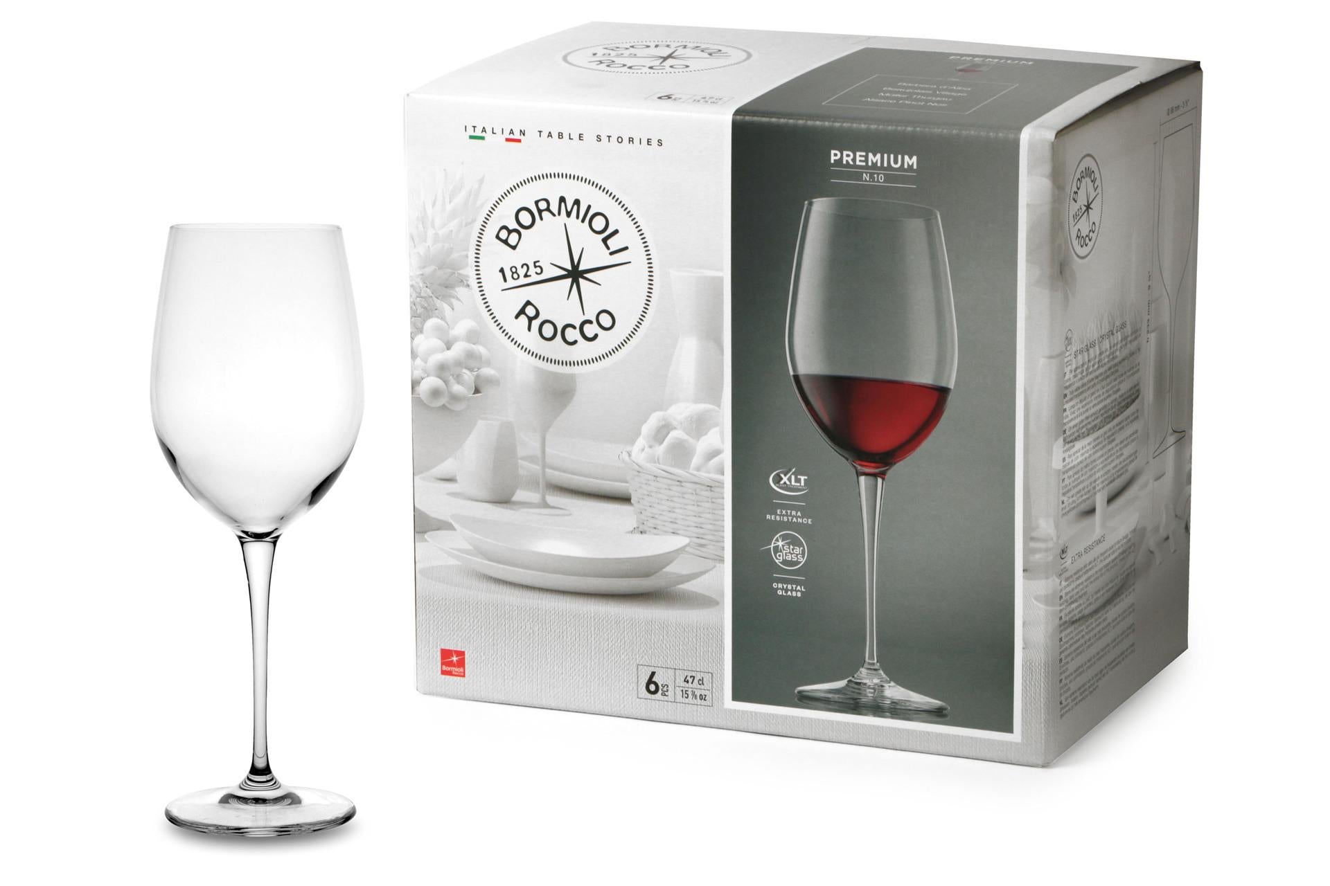 Bormioli Rocco Premium Set 6 Calici Barbera 47 cl In Vetro Sonoro Superiore - Set 6 Pz