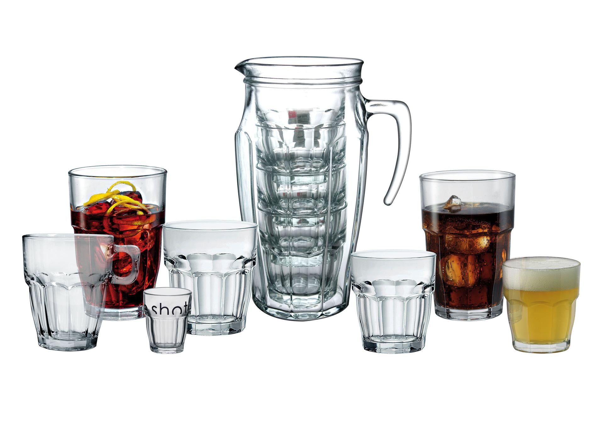 Bormioli Rocco Rock Bar Bicchiere Long Drink Cl.37 In Vetro Temperato Impilabile - Set 6 Pz
