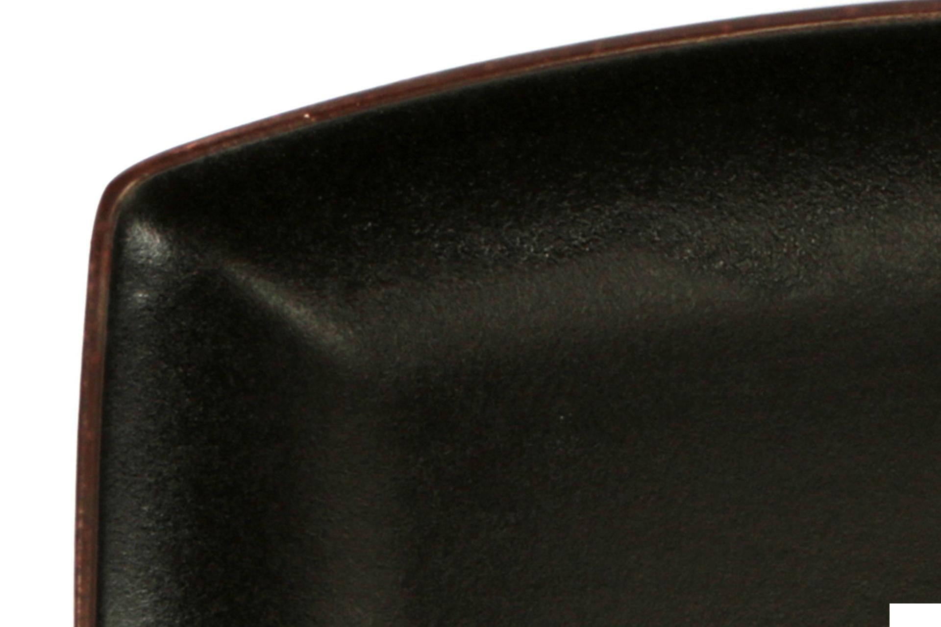 Import Tavola Professional Stromboli Vassoio Rettangolare Oblungo 32 x 20 cm In Stoneware Nero Con Bordatura Ramata - Set 6 Pz 4