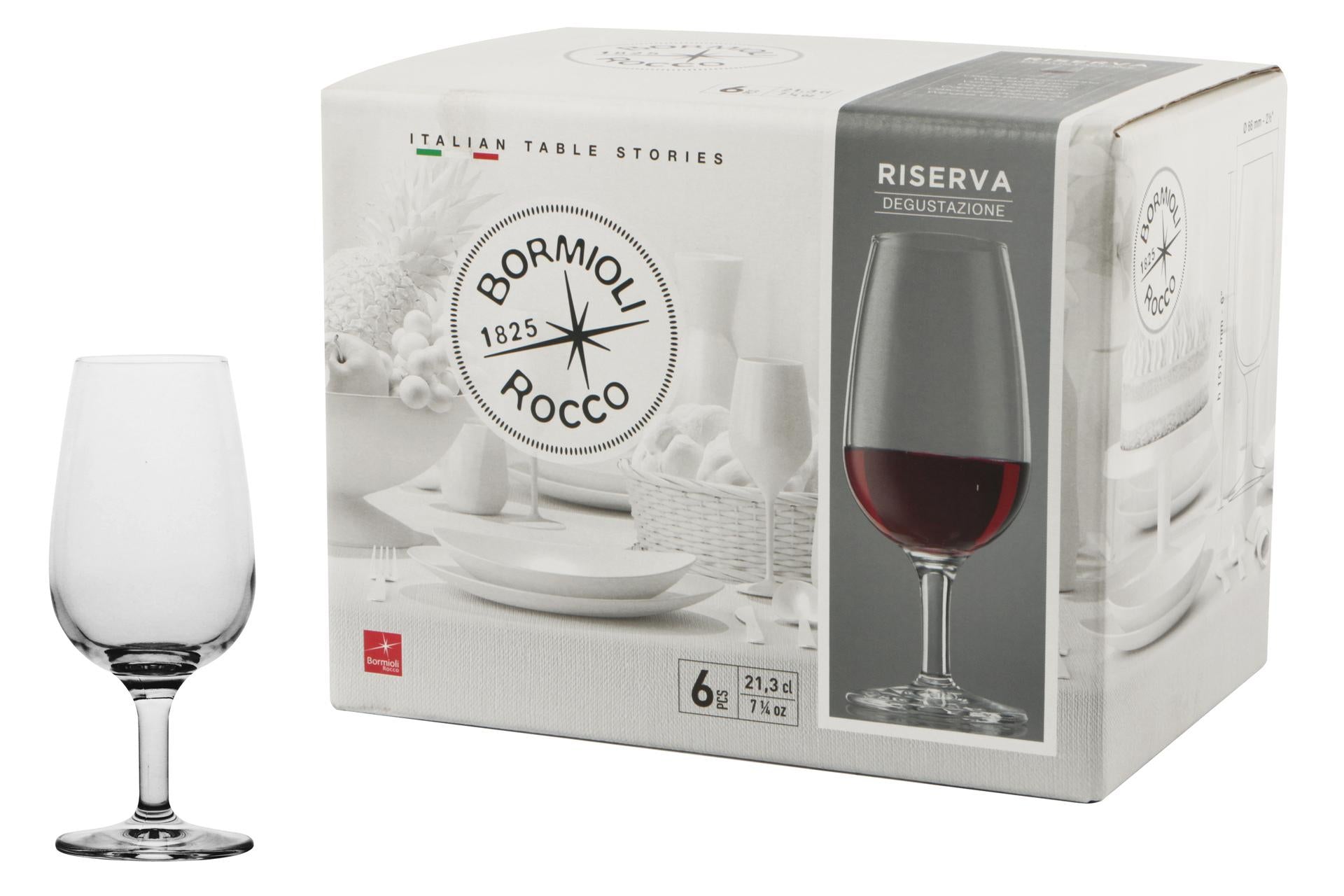 Bormioli Rocco Riserva Degustazione Set 6 Calici Cl 21.3 - Collezione di Calici Serie "Riserva" - Set 6 Pz 4