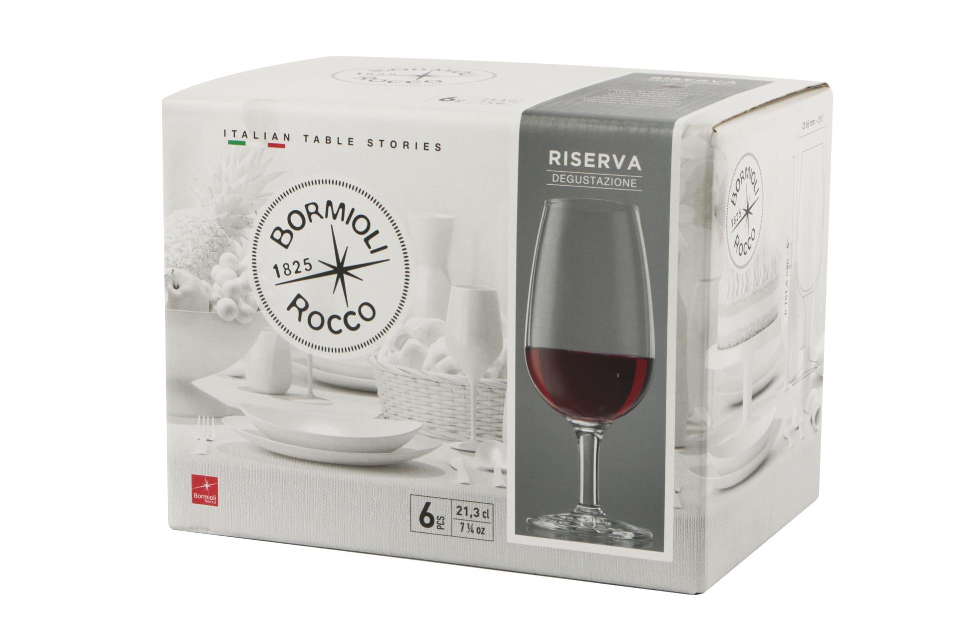 Bormioli Rocco Riserva Degustazione Set 6 Calici Cl 21.3 - Collezione di Calici Serie "Riserva" - Set 6 Pz 5