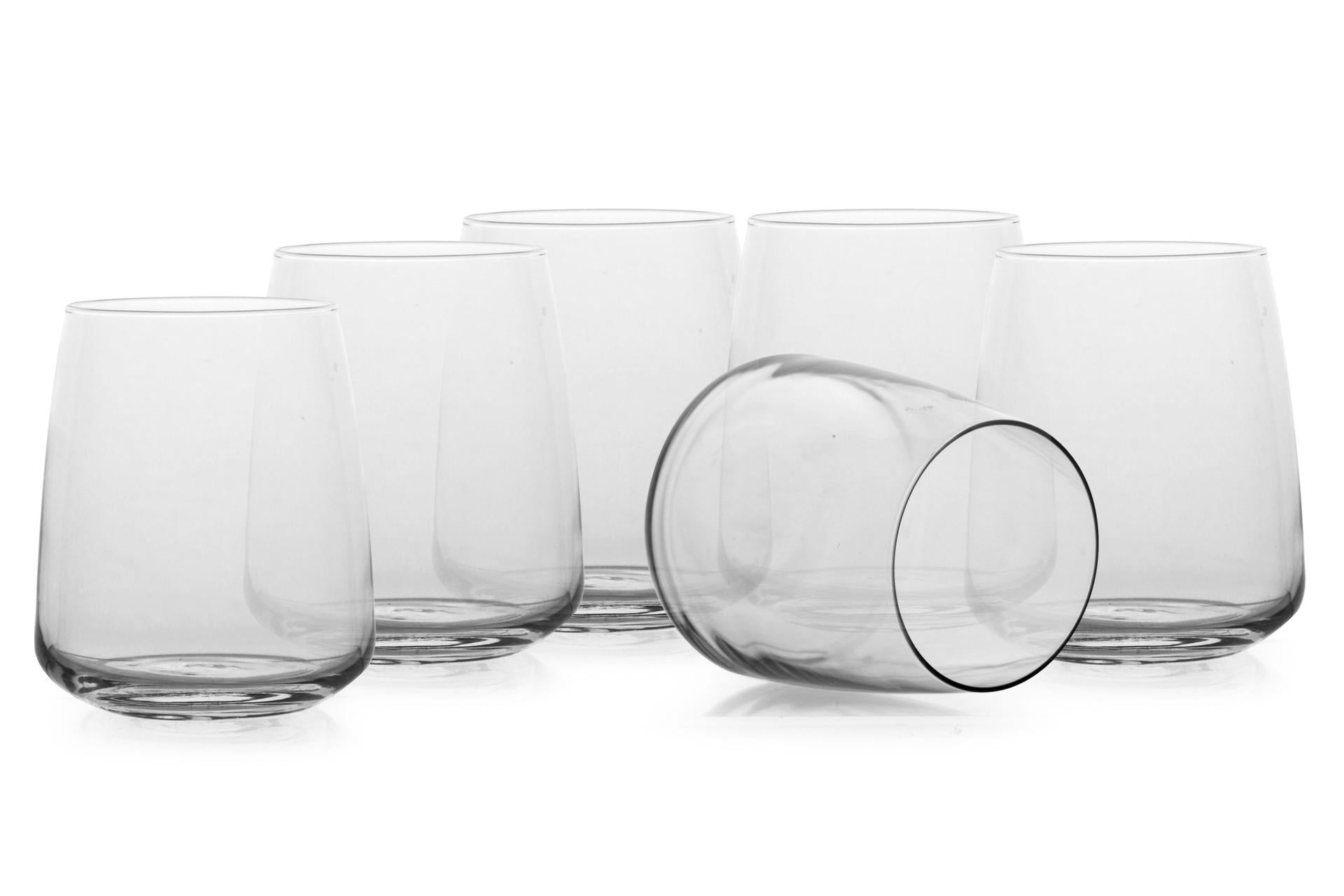 Bormioli Rocco Aurum Set 6 Bicchieri Acqua 37 cl In Vetro "Star Glass" Con Taglio Laser - Set 6 Pz
