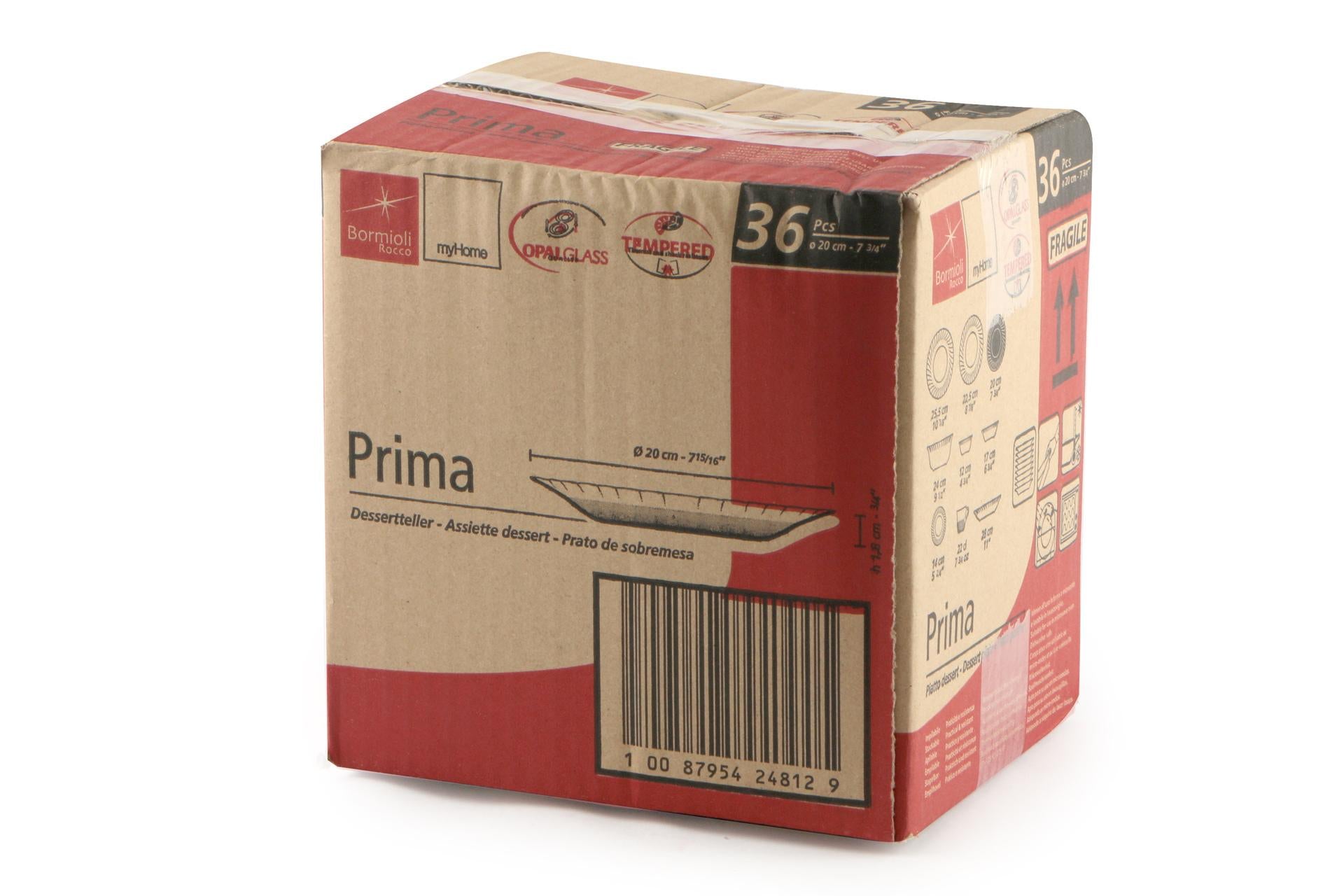Bormioli Rocco Prima Piatto Frutta Ø20 cm Bianco Con Decori In Rilievo - Set 6 Pz 5