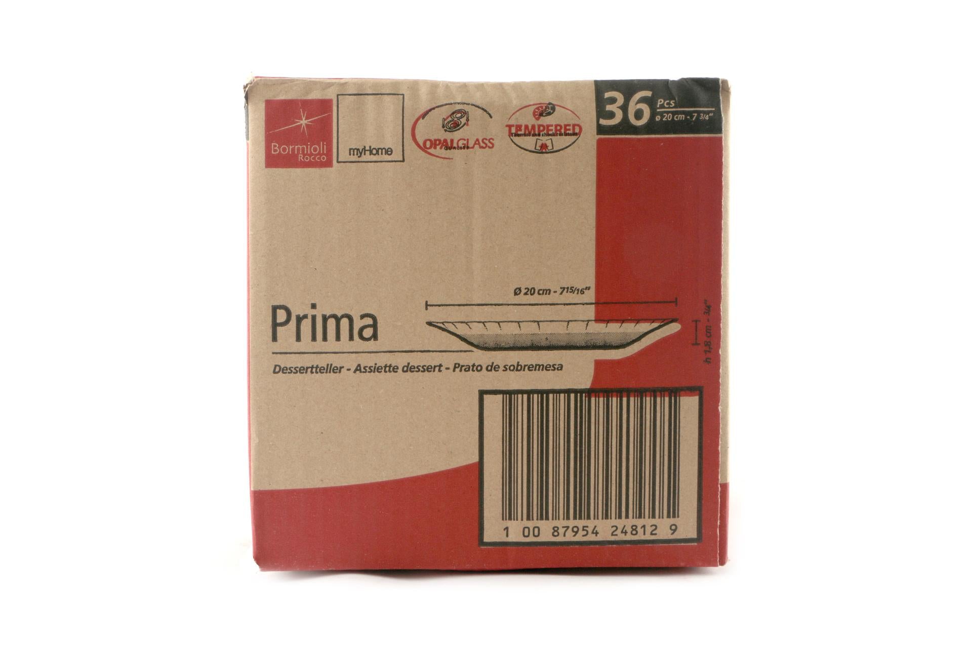 Bormioli Rocco Prima Piatto Frutta Ø20 cm Bianco Con Decori In Rilievo - Set 6 Pz 8