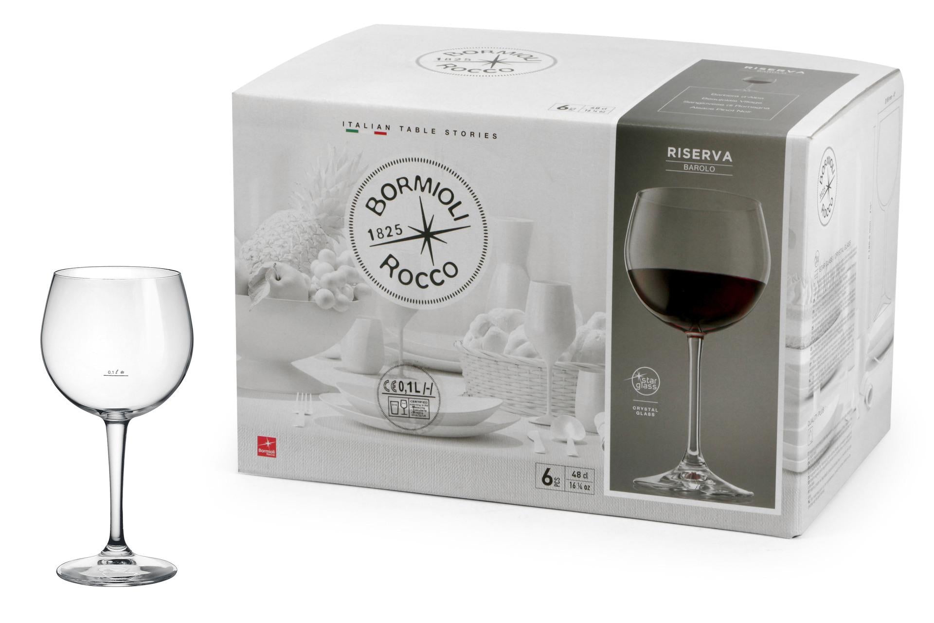 Bormioli Rocco Riserva Tacca Barolo - Set 6 Calici Cl 46 Serie Riserva - Set 6 Pz 3