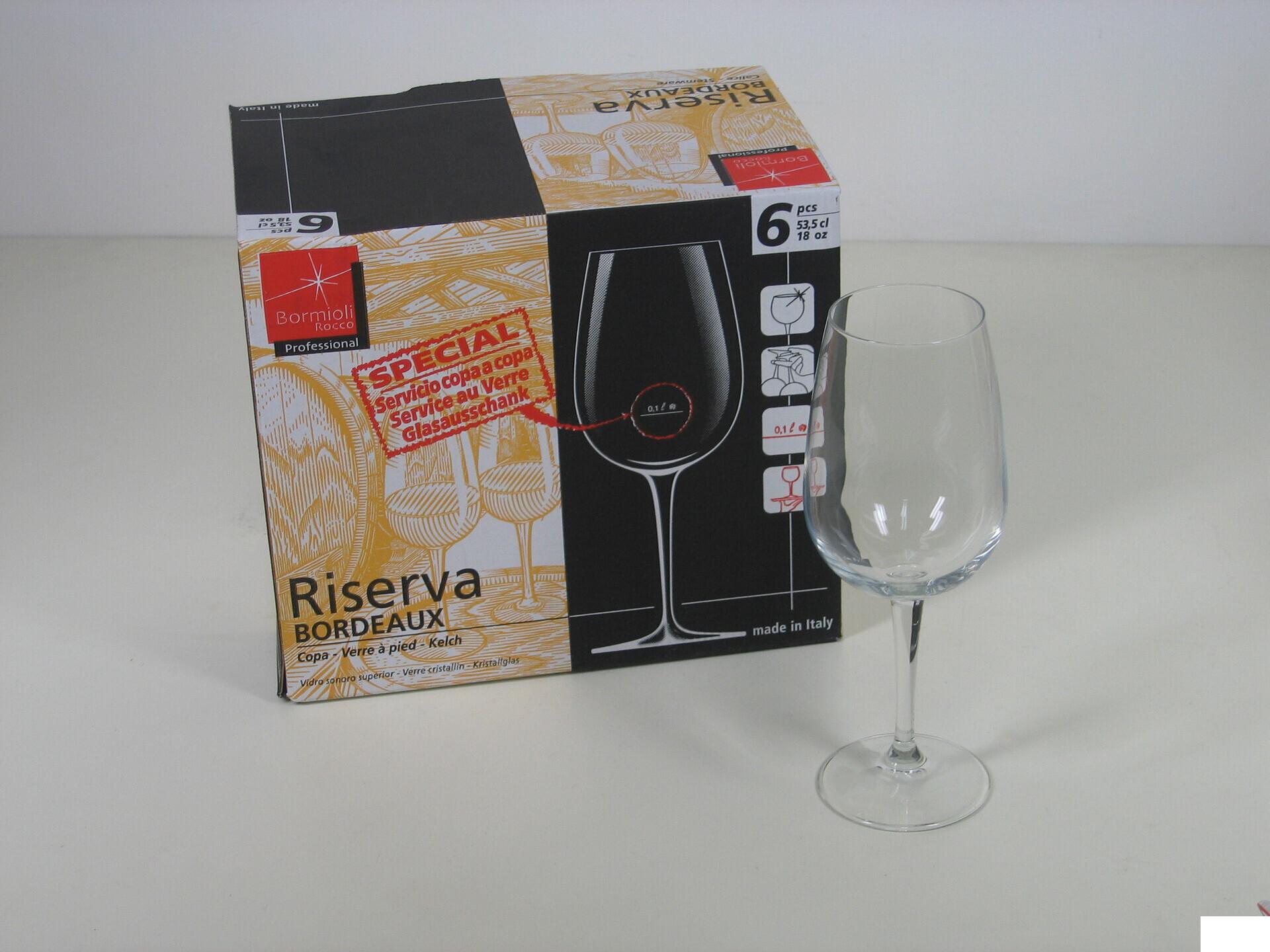 Bormioli Rocco Riserva Tacca Bordeaux - Set 6 Calici Cl.54.5 Serie Riserva - Set 6 Pz 3