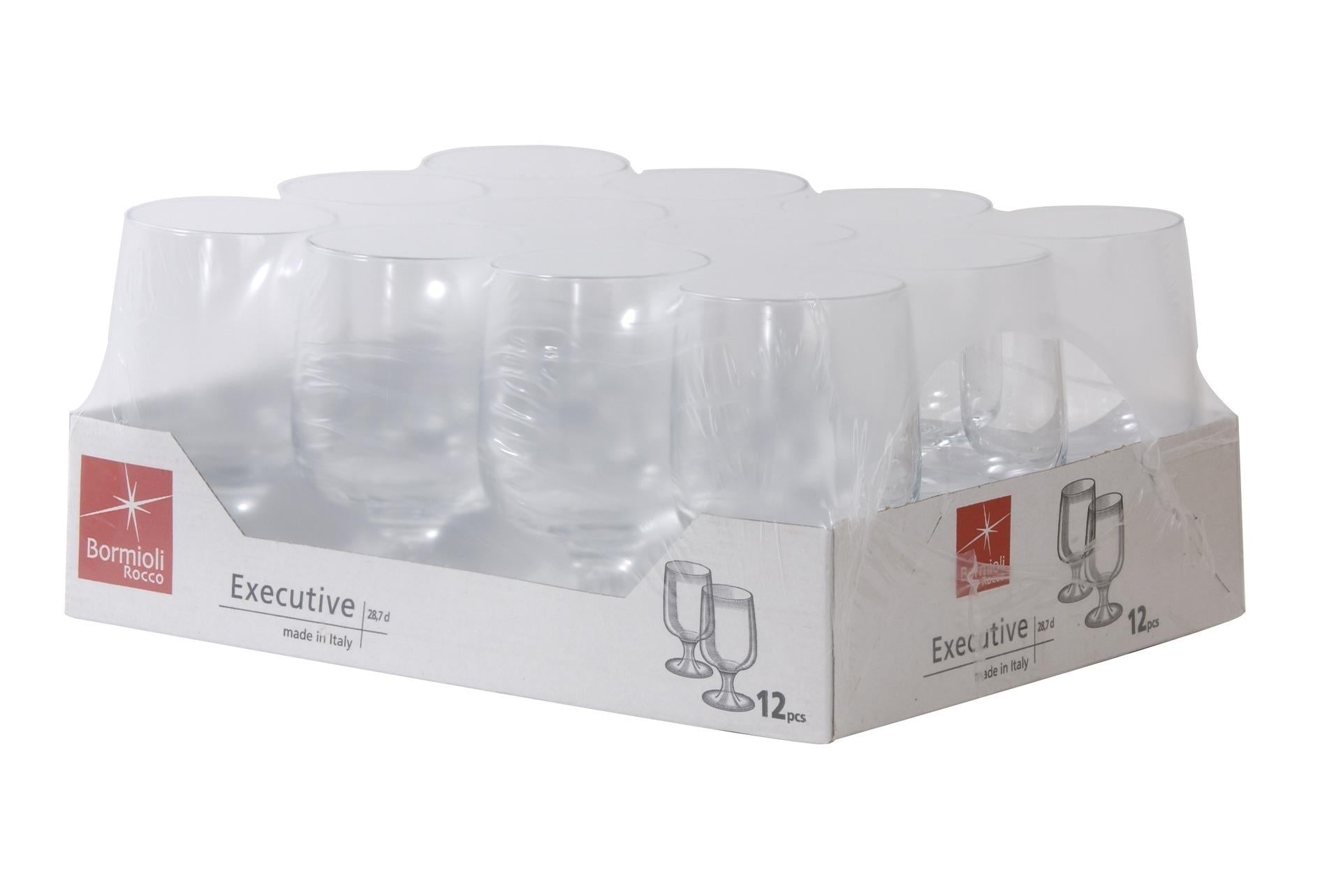 Bormioli Rocco Executive Vassoio 12 Calici Acqua Cl 28.7 12820 6